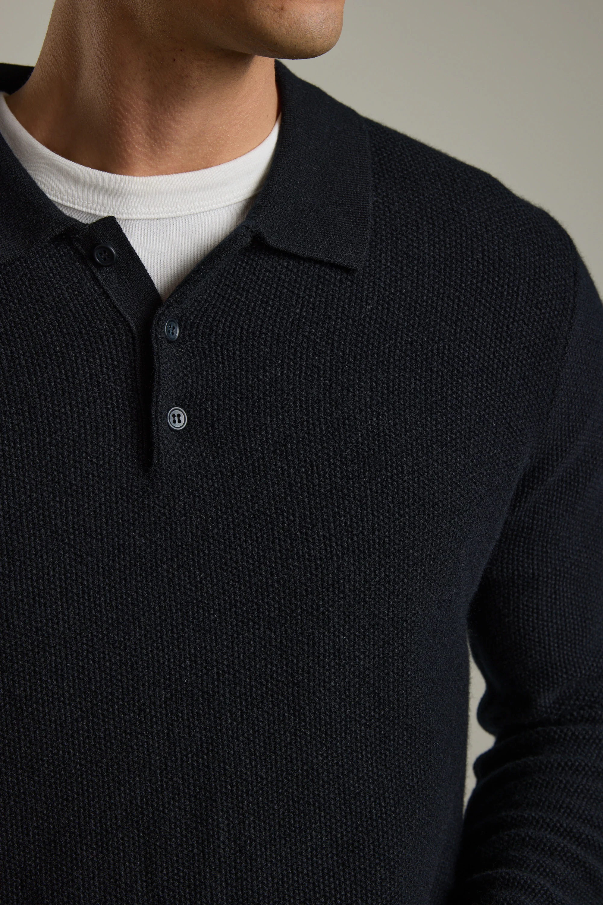 Ainsley Woollen Long Sleeve Polo - Image 4