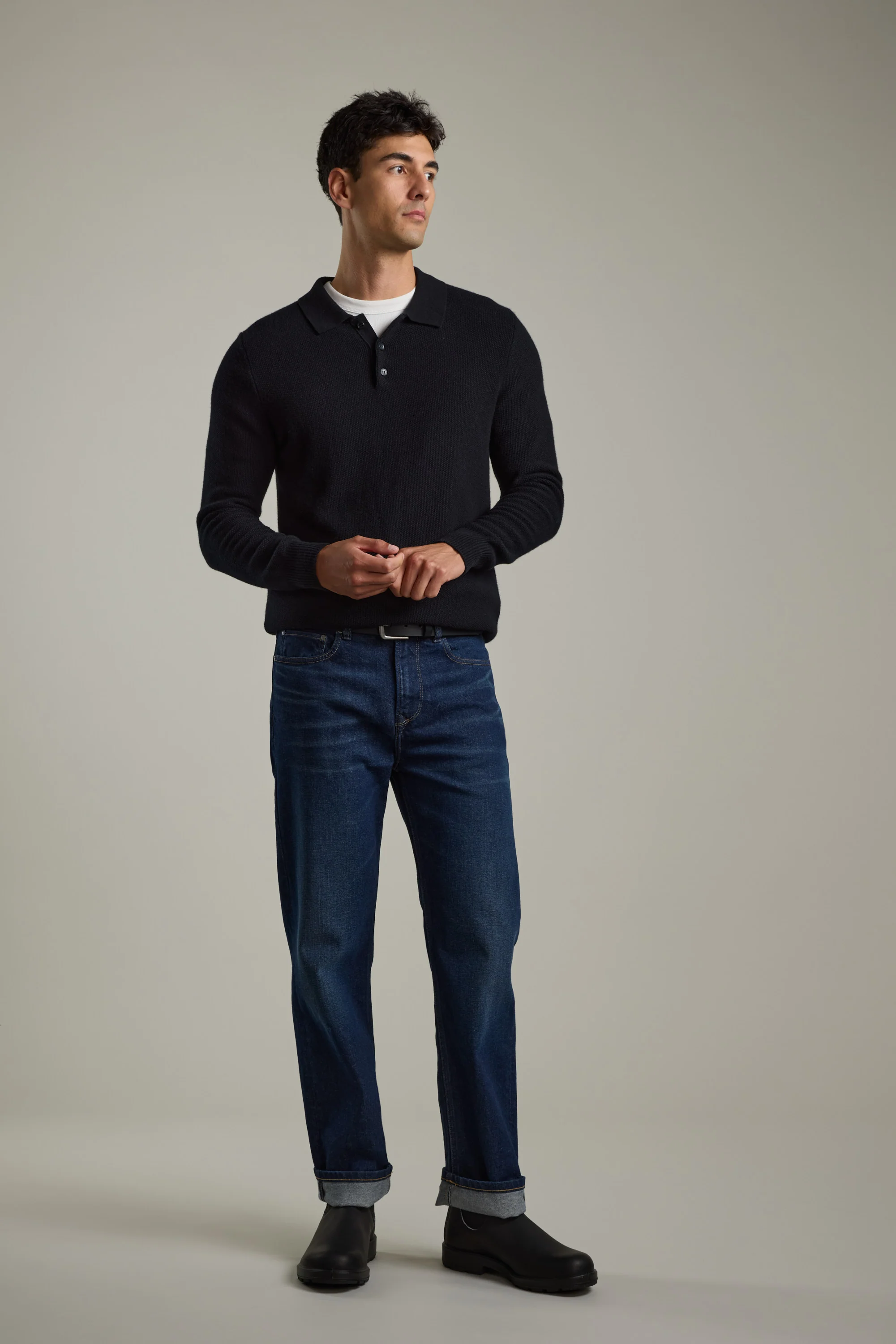 Ainsley Woollen Long Sleeve Polo - Image 5