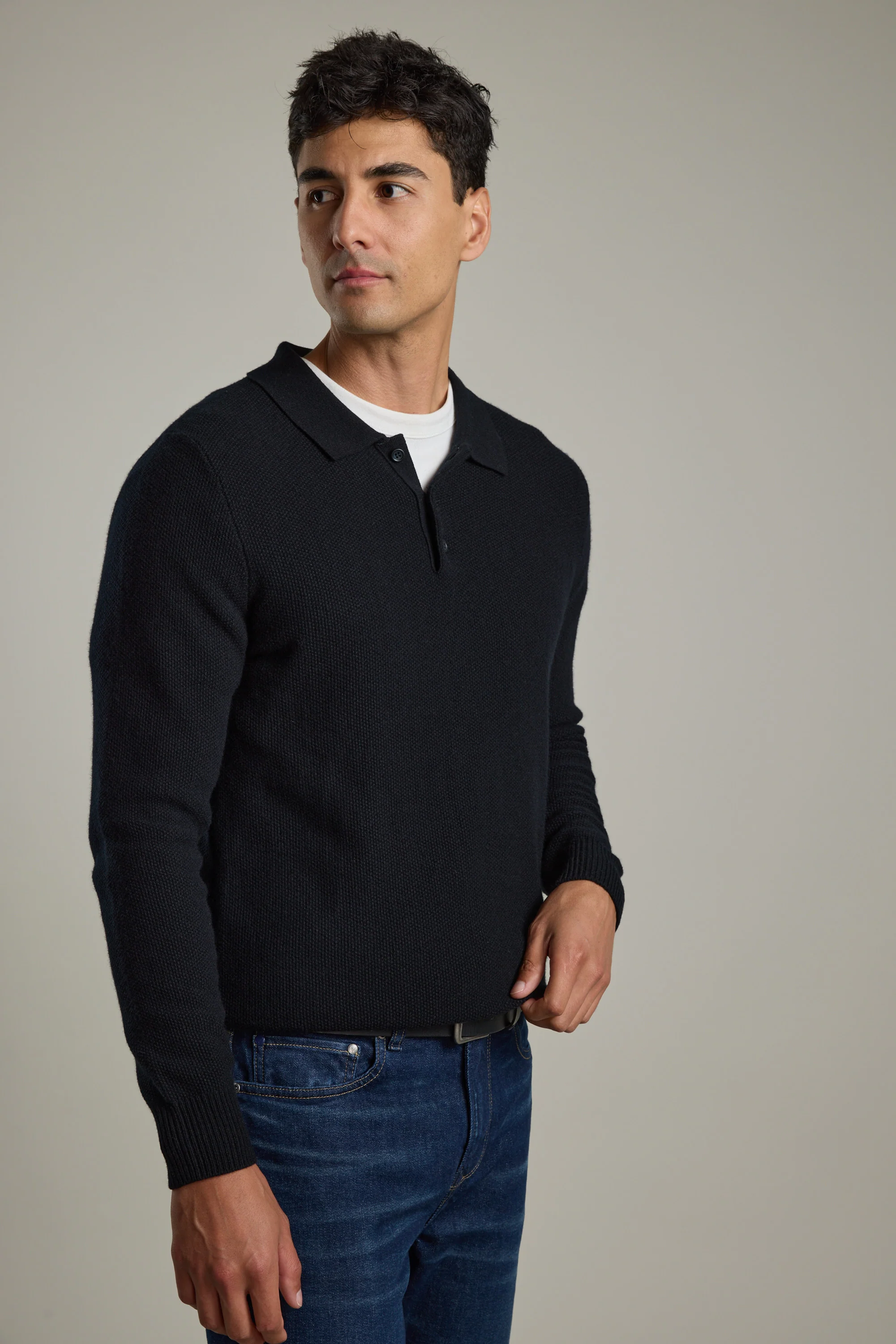 Ainsley Woollen Long Sleeve Polo - Image 6
