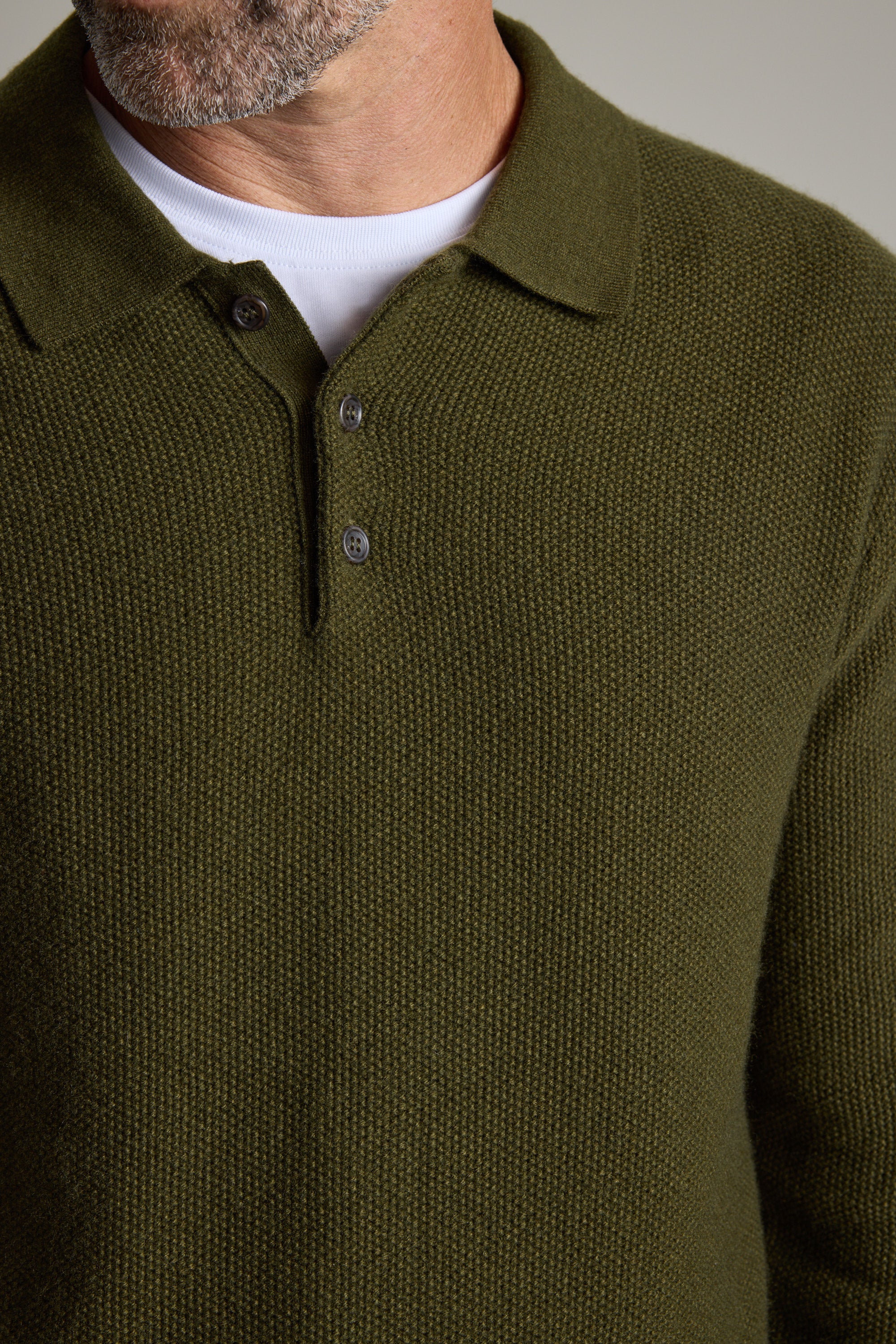 Ainsley Woollen Long Sleeve Polo - Image 3