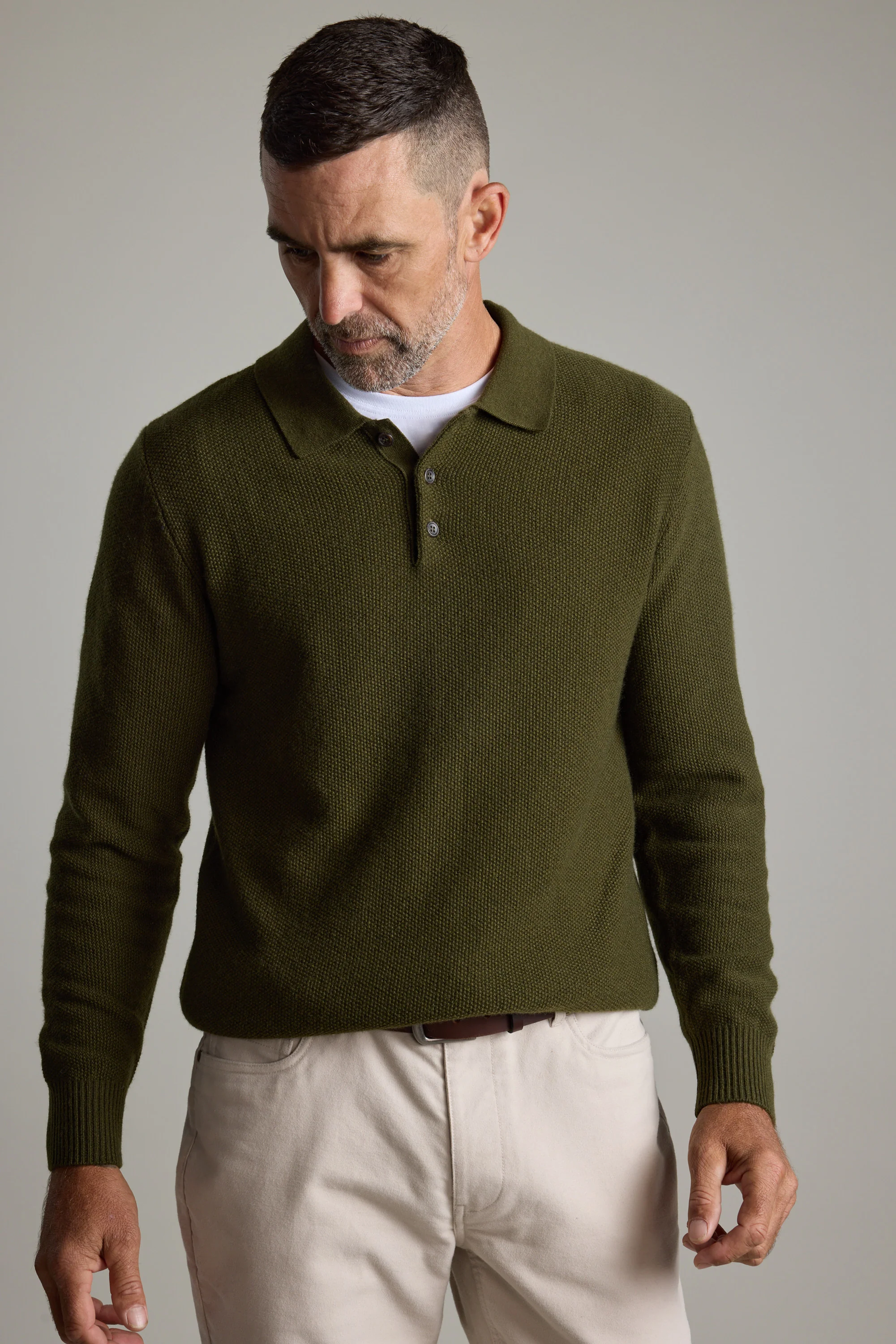 Ainsley Woollen Long Sleeve Polo - Image 6