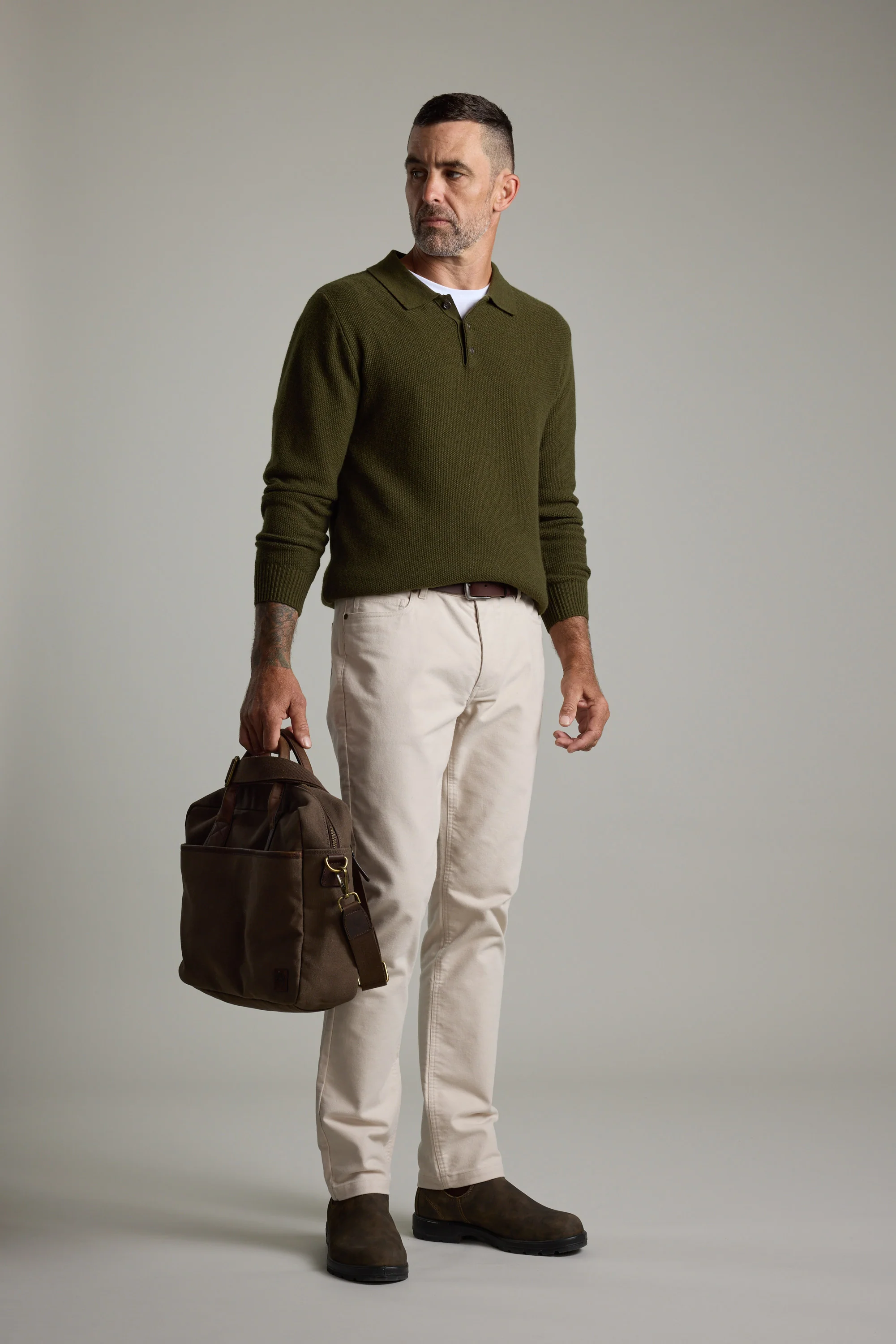Ainsley Woollen Long Sleeve Polo - Image 8