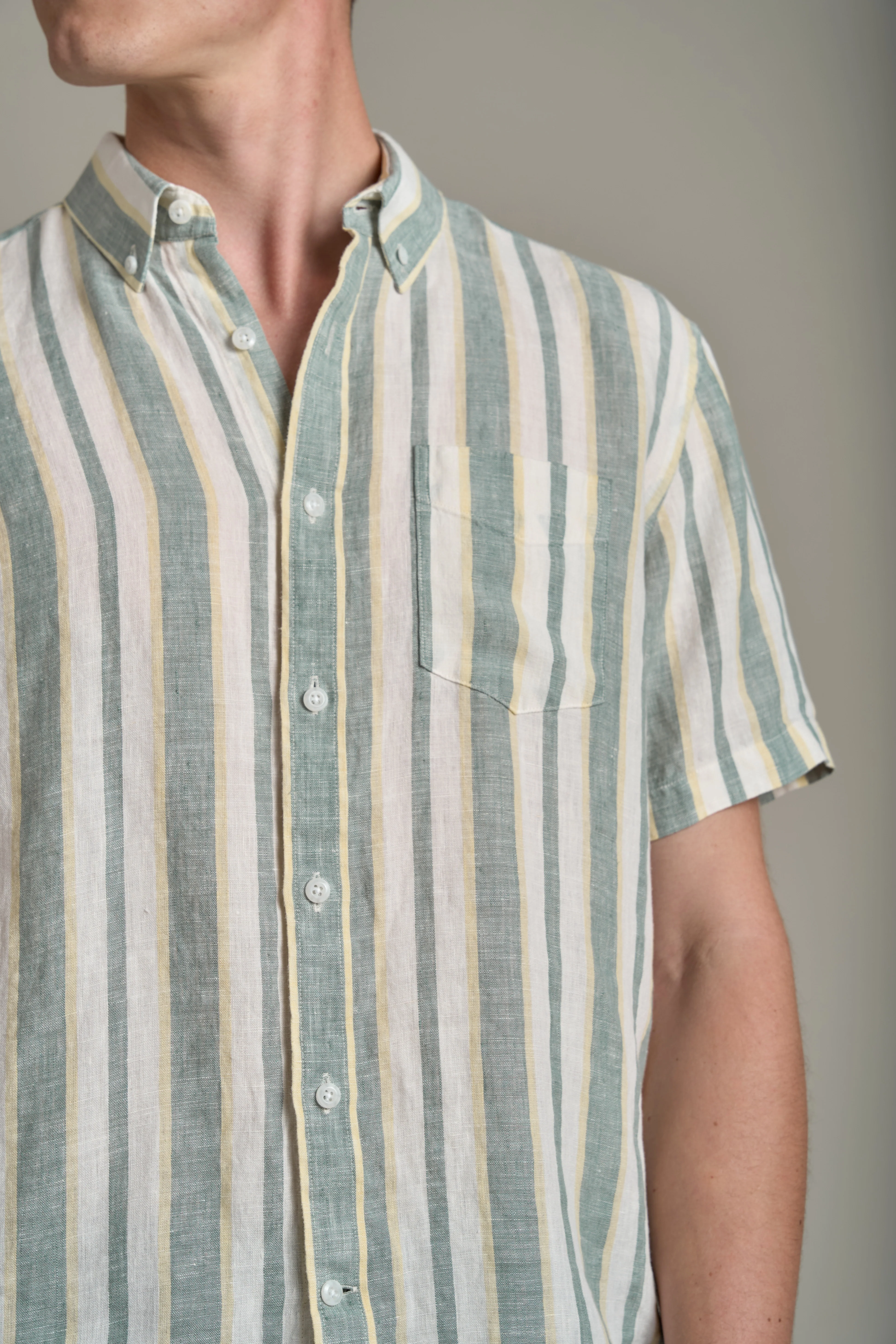 Altus Linen Stripe Shirt - Image 3