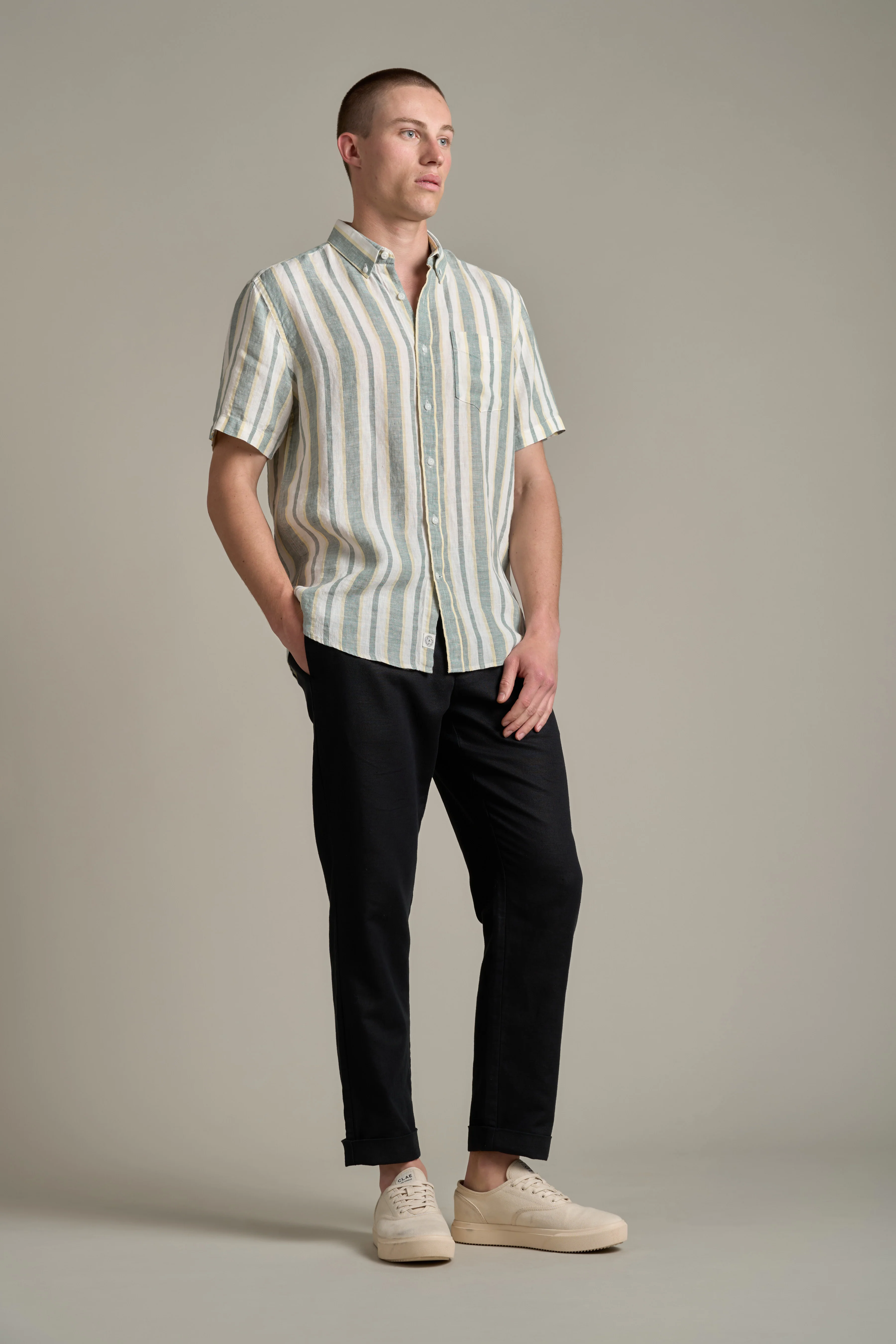 Altus Linen Stripe Shirt - Image 5
