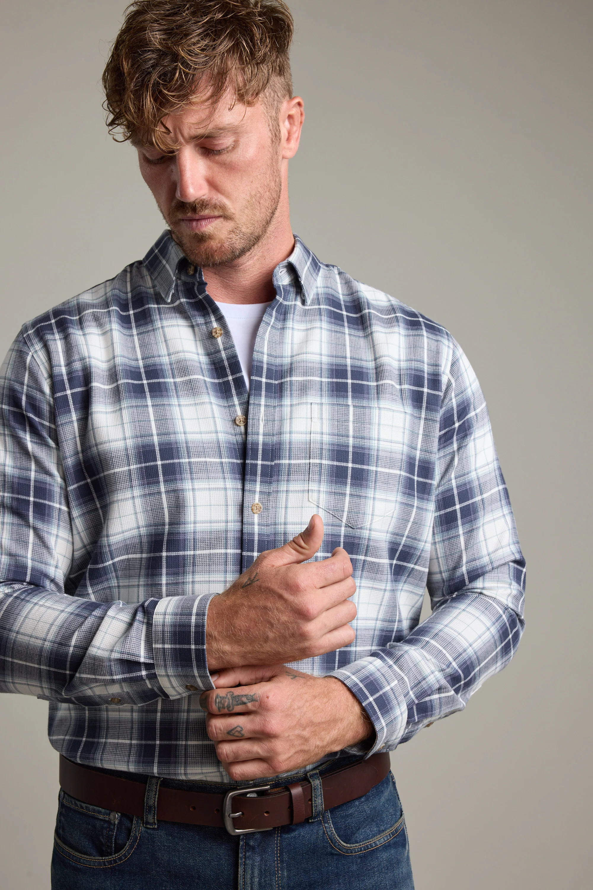 Anglin Check Shirt - Image 2