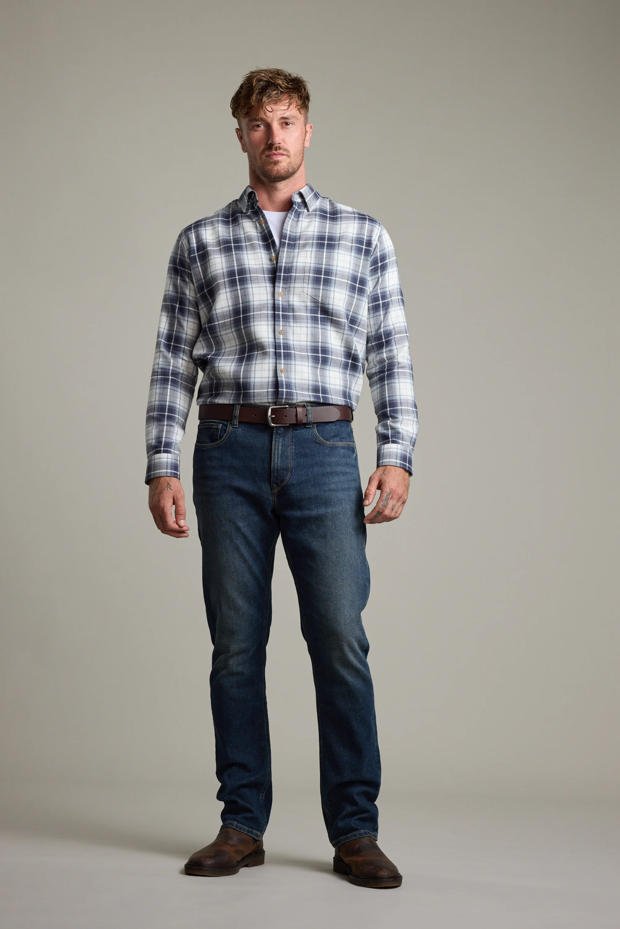 Anglin Check Shirt - Image 7