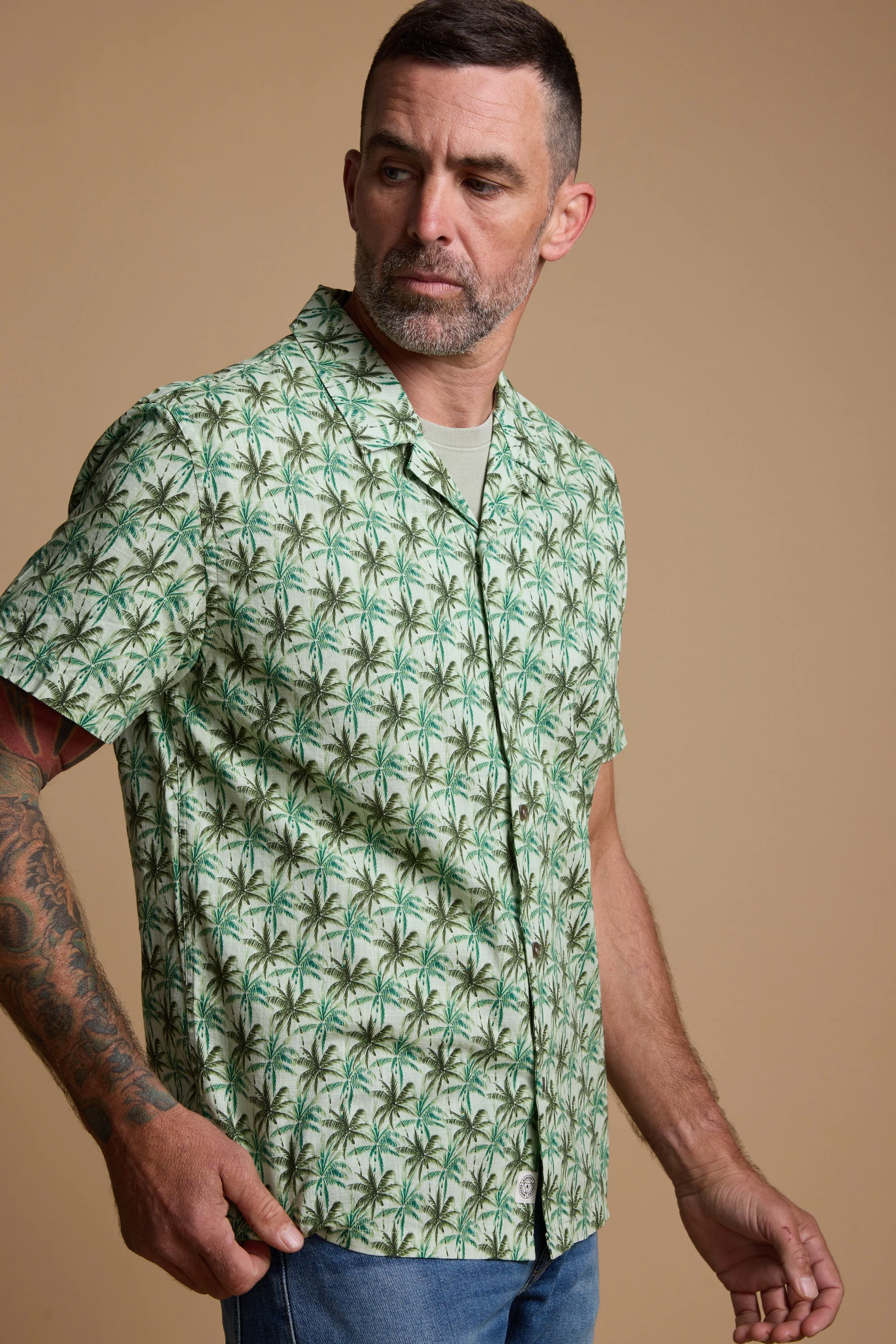 Arcola Print Cuban Shirt - Image 4