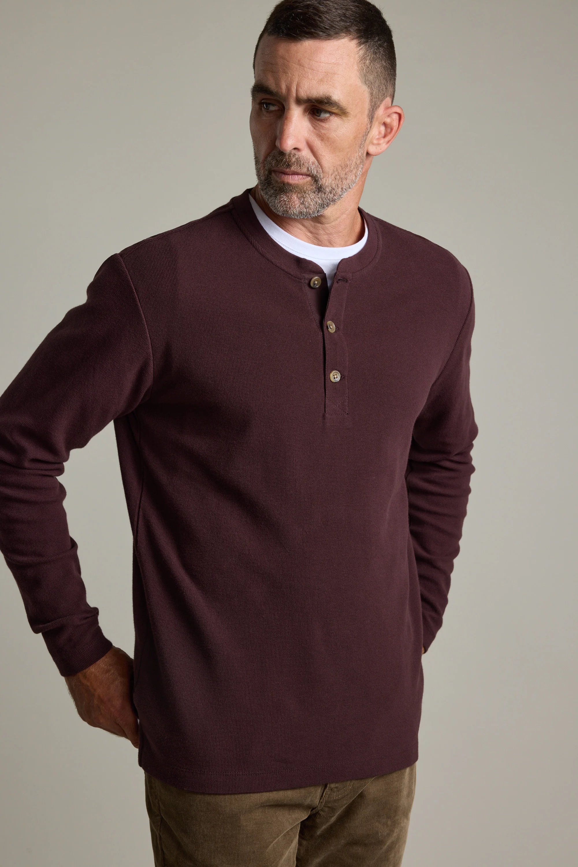 Avenue Waffle Henley - Image 2