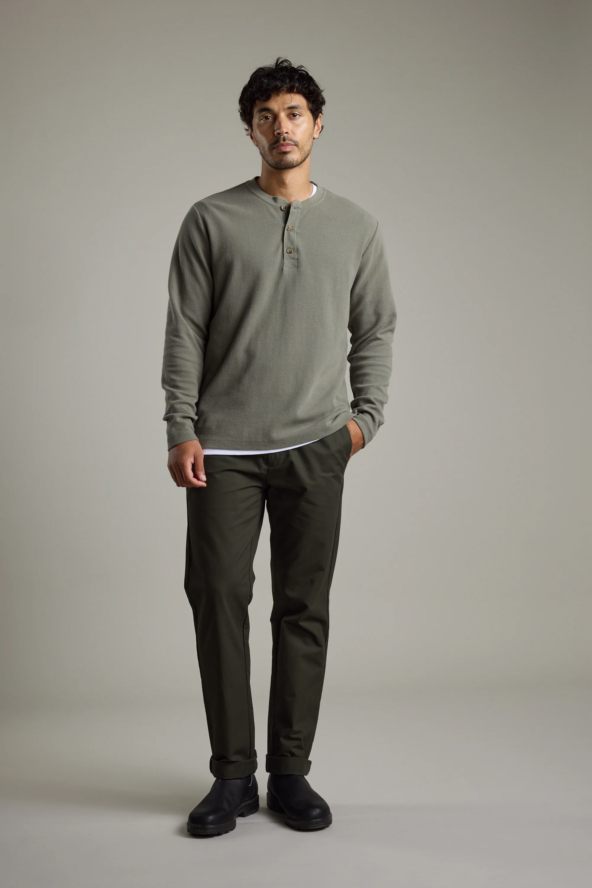 Avenue Waffle Henley - Image 2