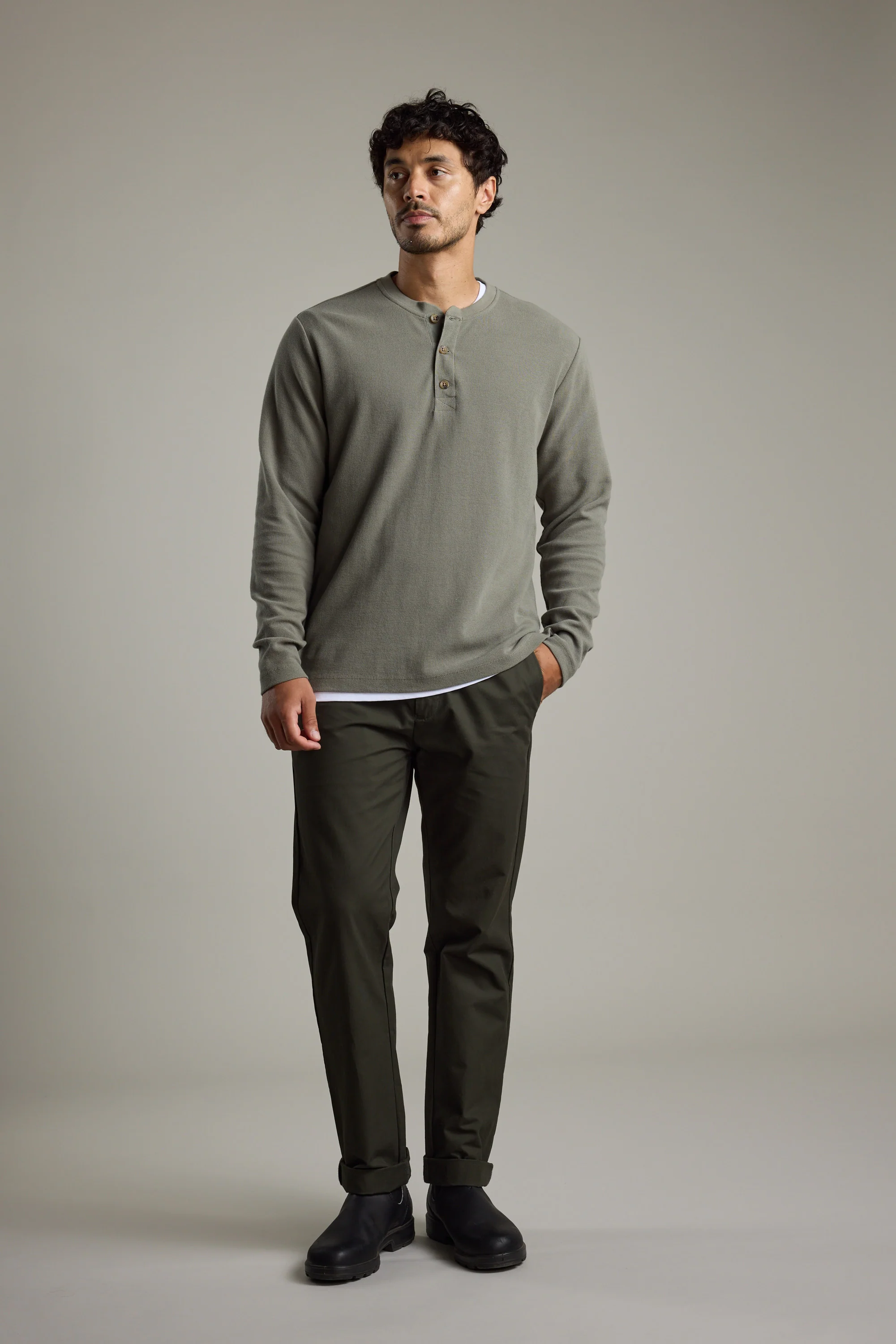 Avenue Waffle Henley - Image 7