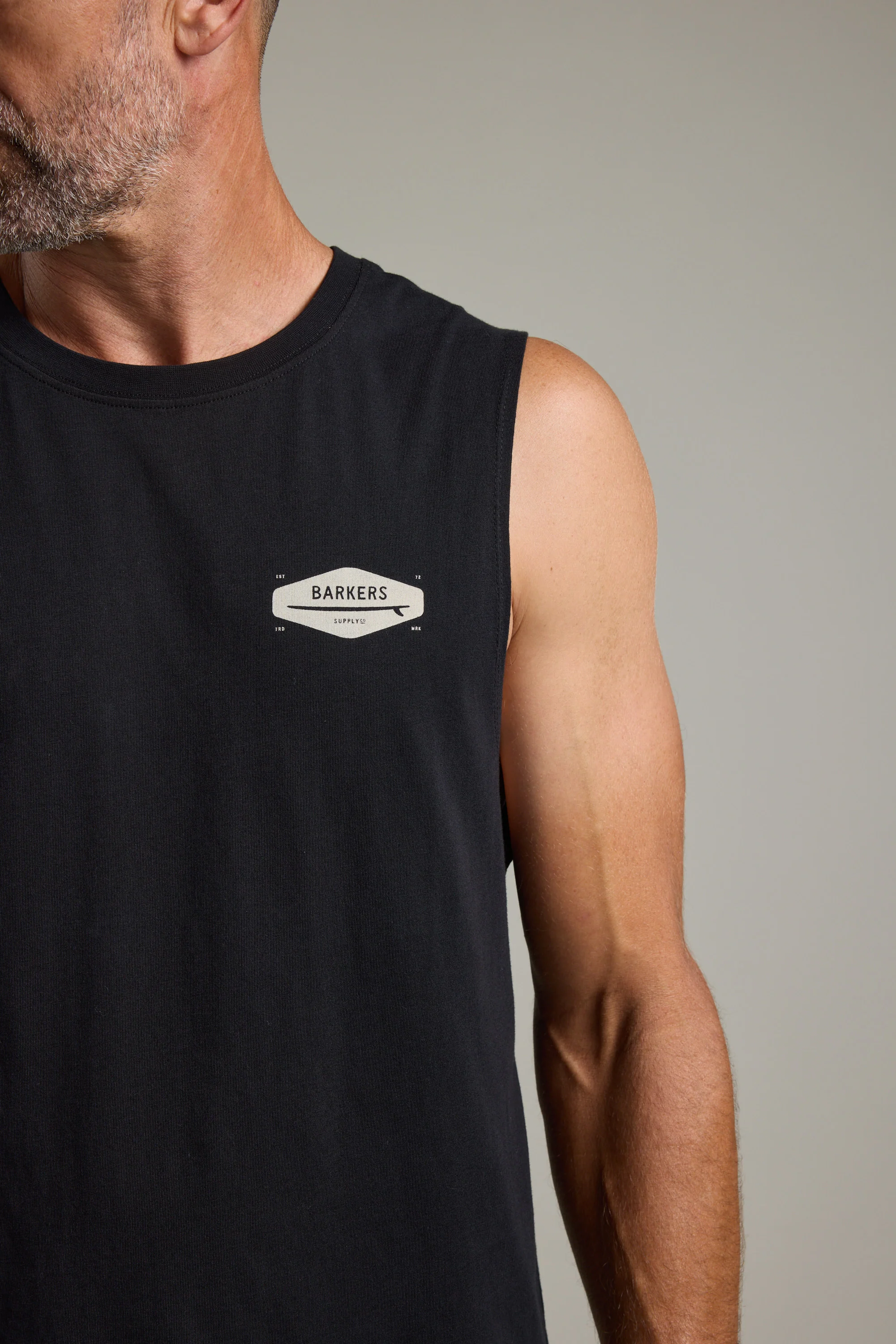 Barkers Supply Co Print Singlet - Image 3