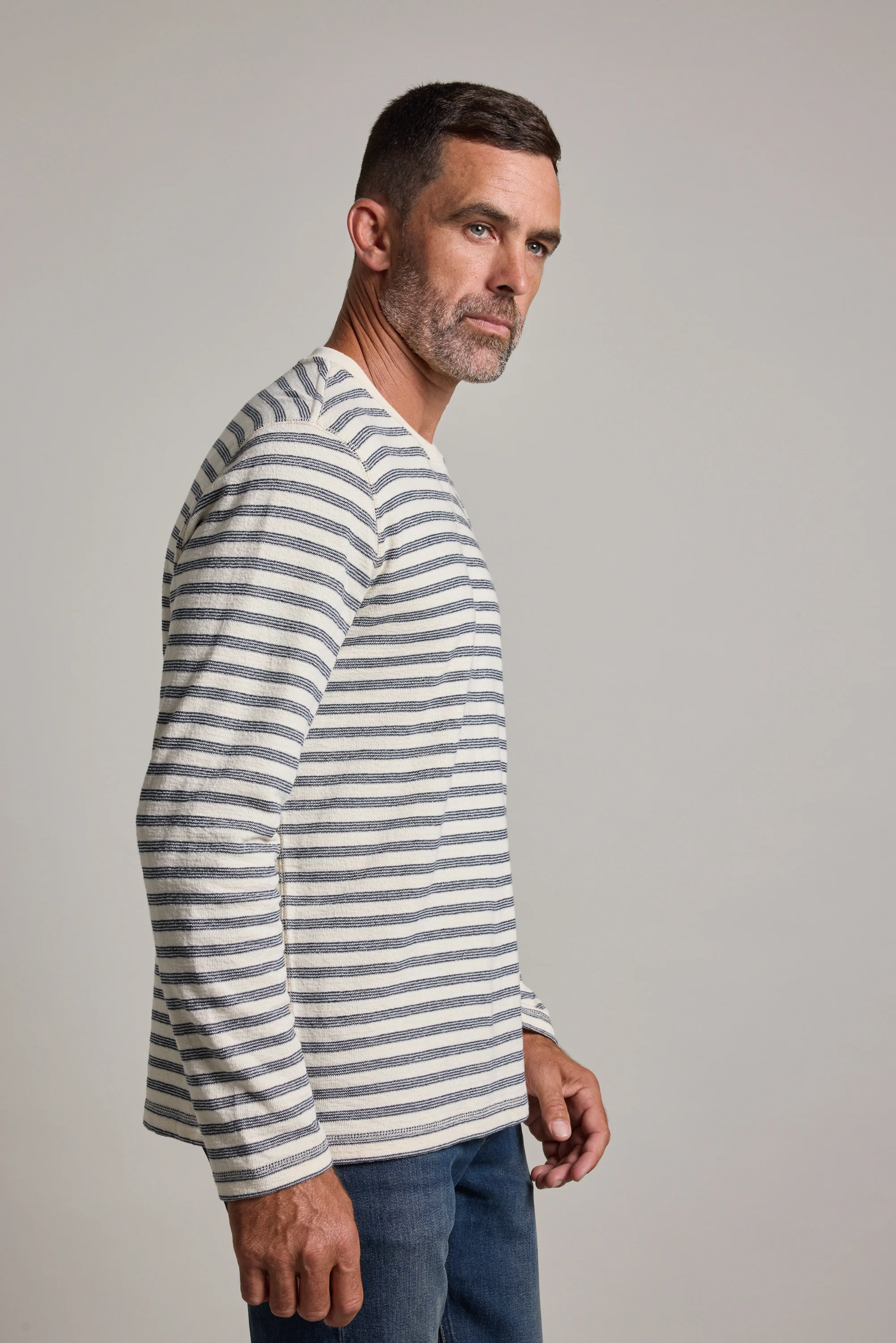 Barton Cotton Stripe Crew - Image 5
