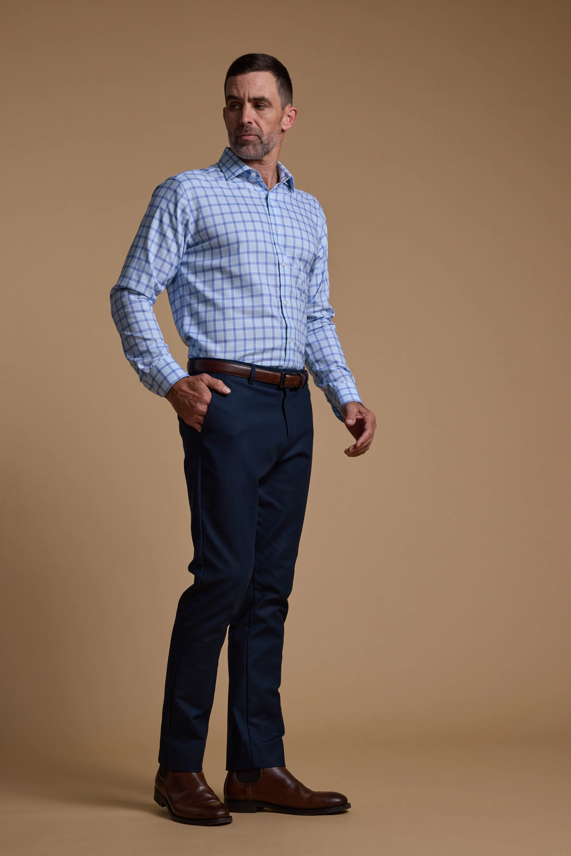 Bayard Check Business Shirt - Image 4