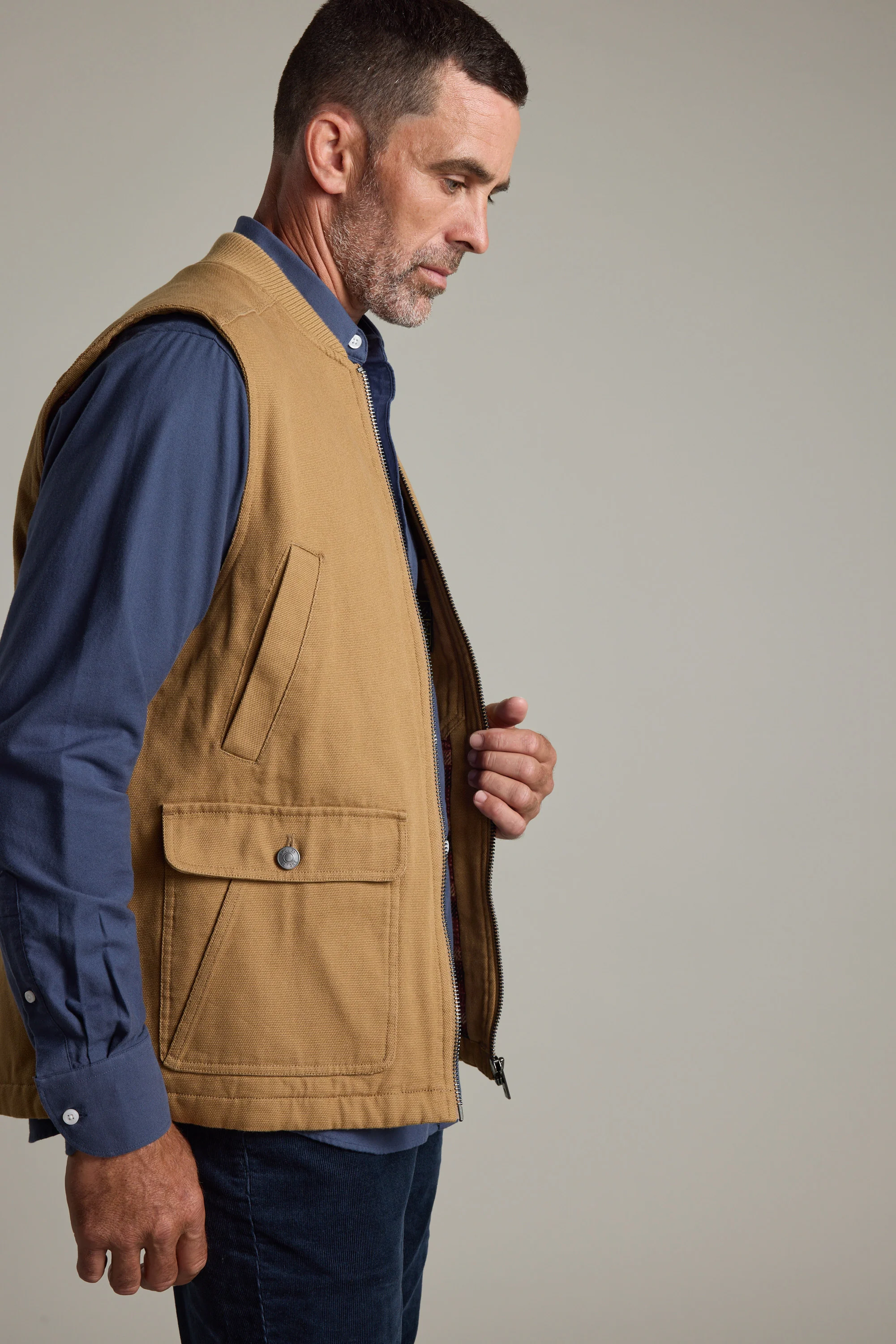 Bayley Canvas Vest - Image 4