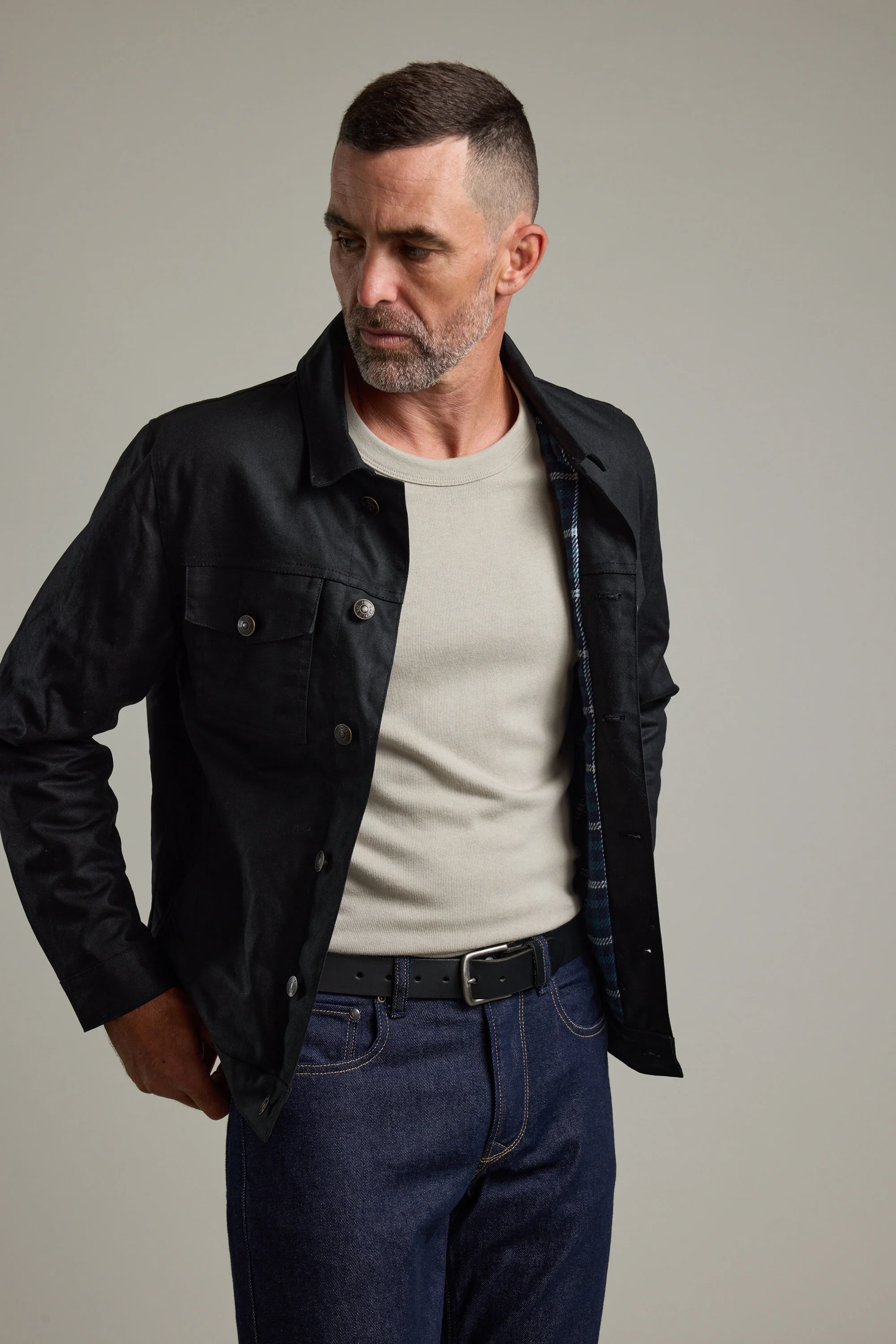 Benson Waxed Cotton Jacket - Image 3