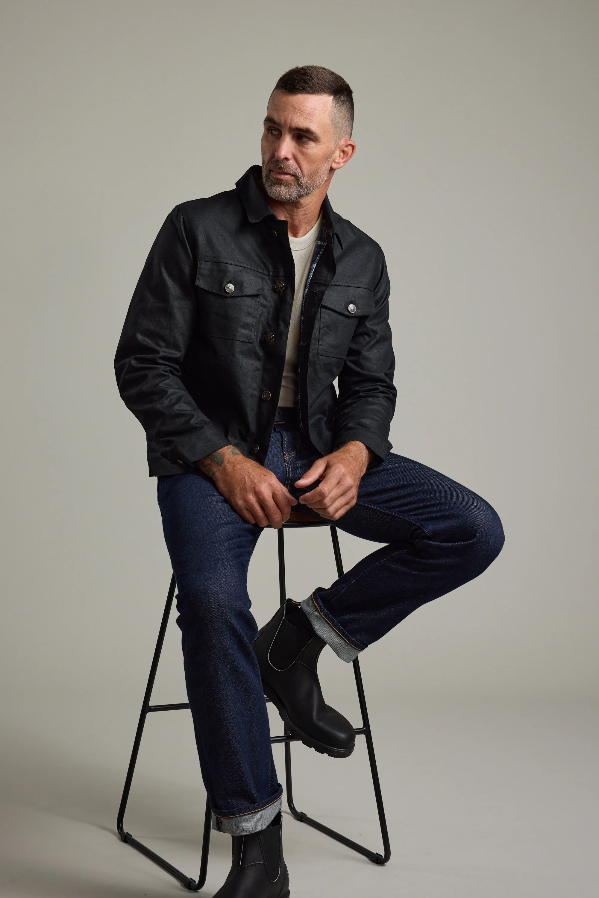 Benson Waxed Cotton Jacket - Image 5