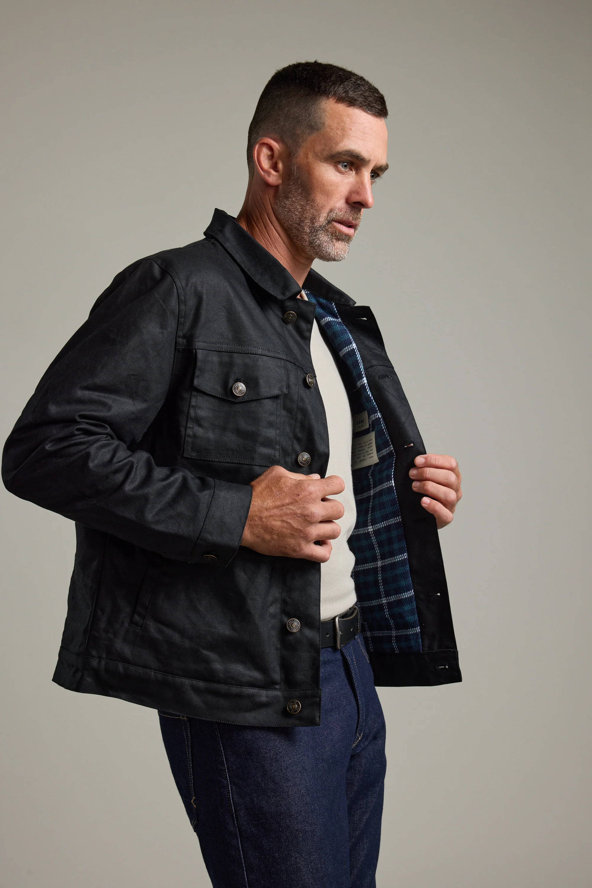 Benson Waxed Cotton Jacket - Image 8