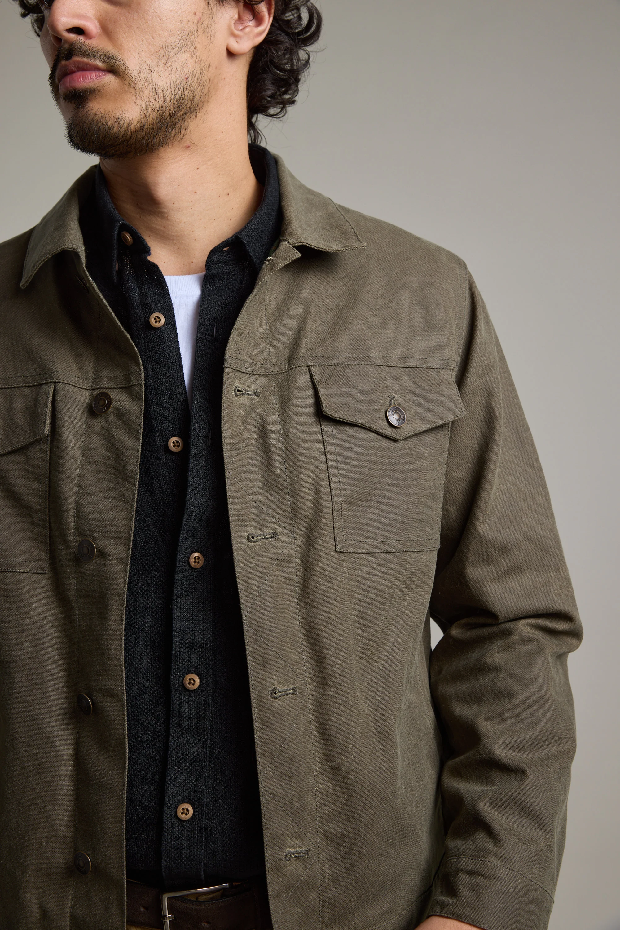 Benson Waxed Cotton Jacket - Image 3