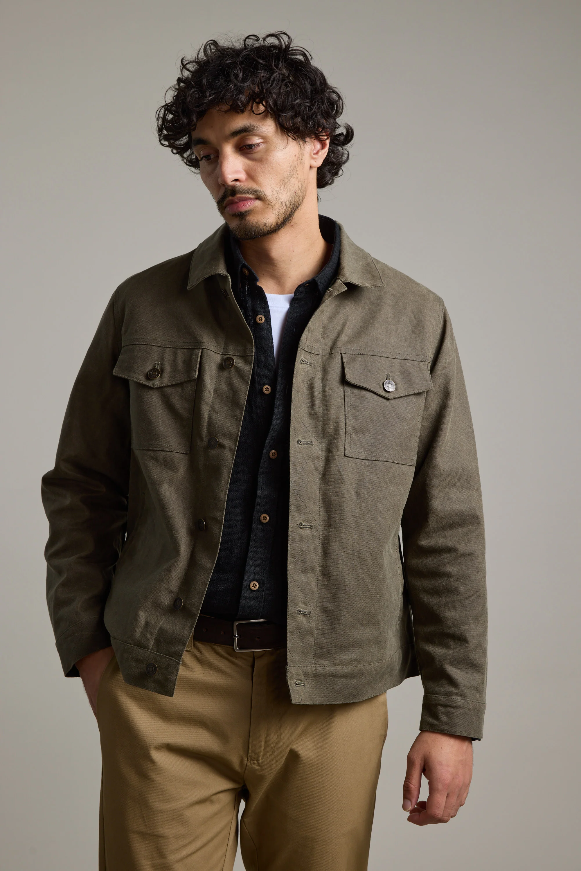 Benson Waxed Cotton Jacket - Image 5