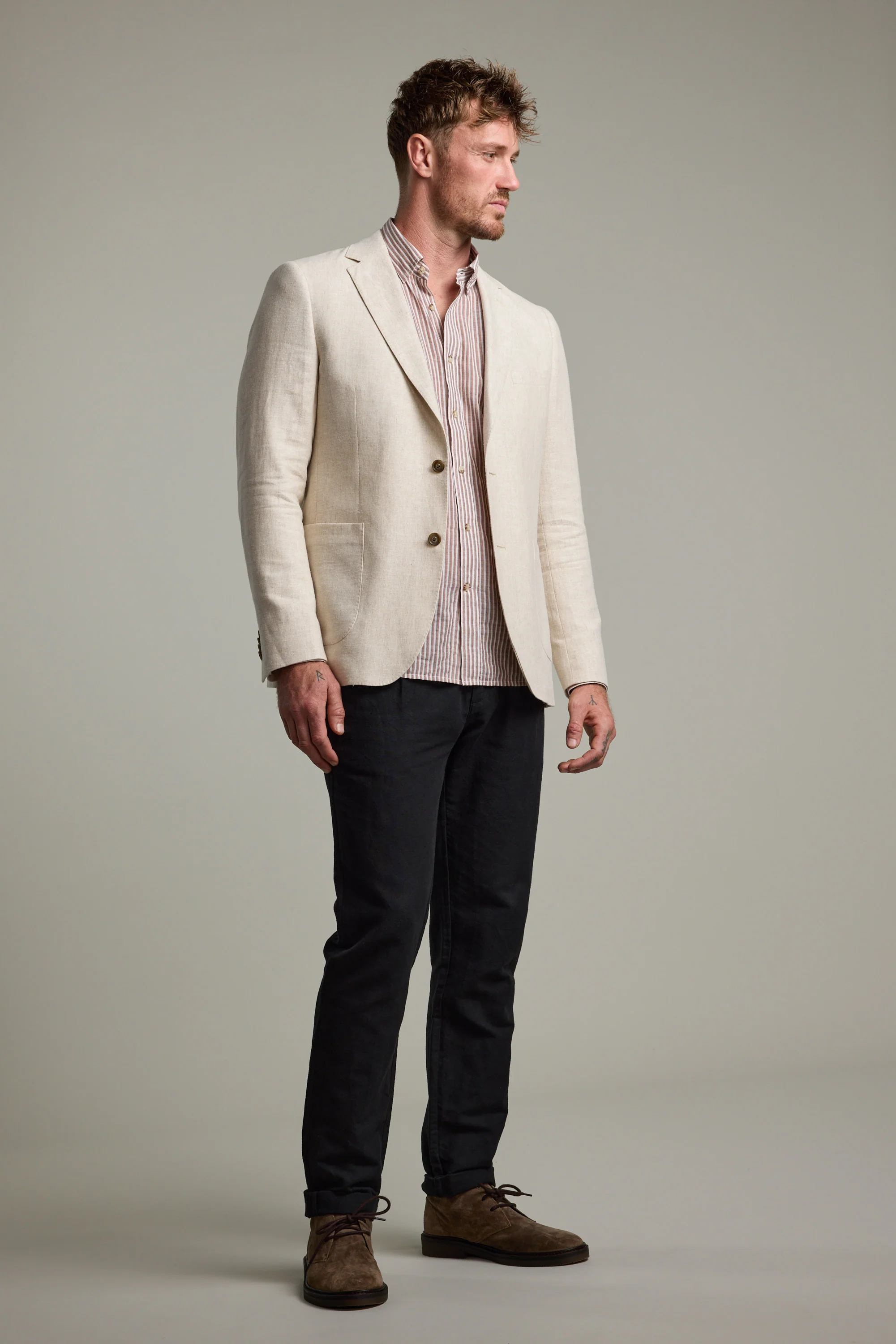 Bernard Herringbone Blazer - Image 3