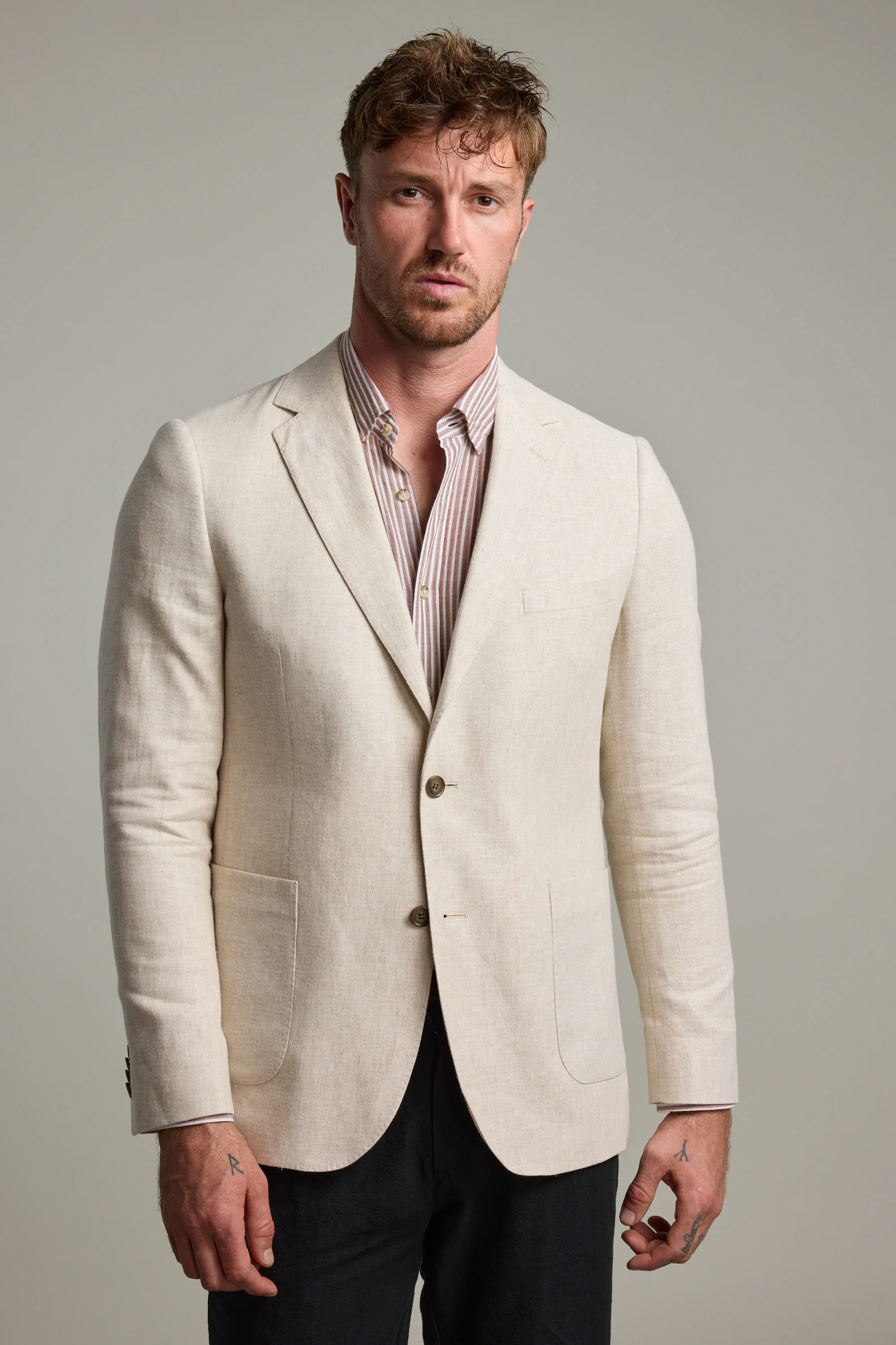 Bernard Herringbone Blazer - Image 6