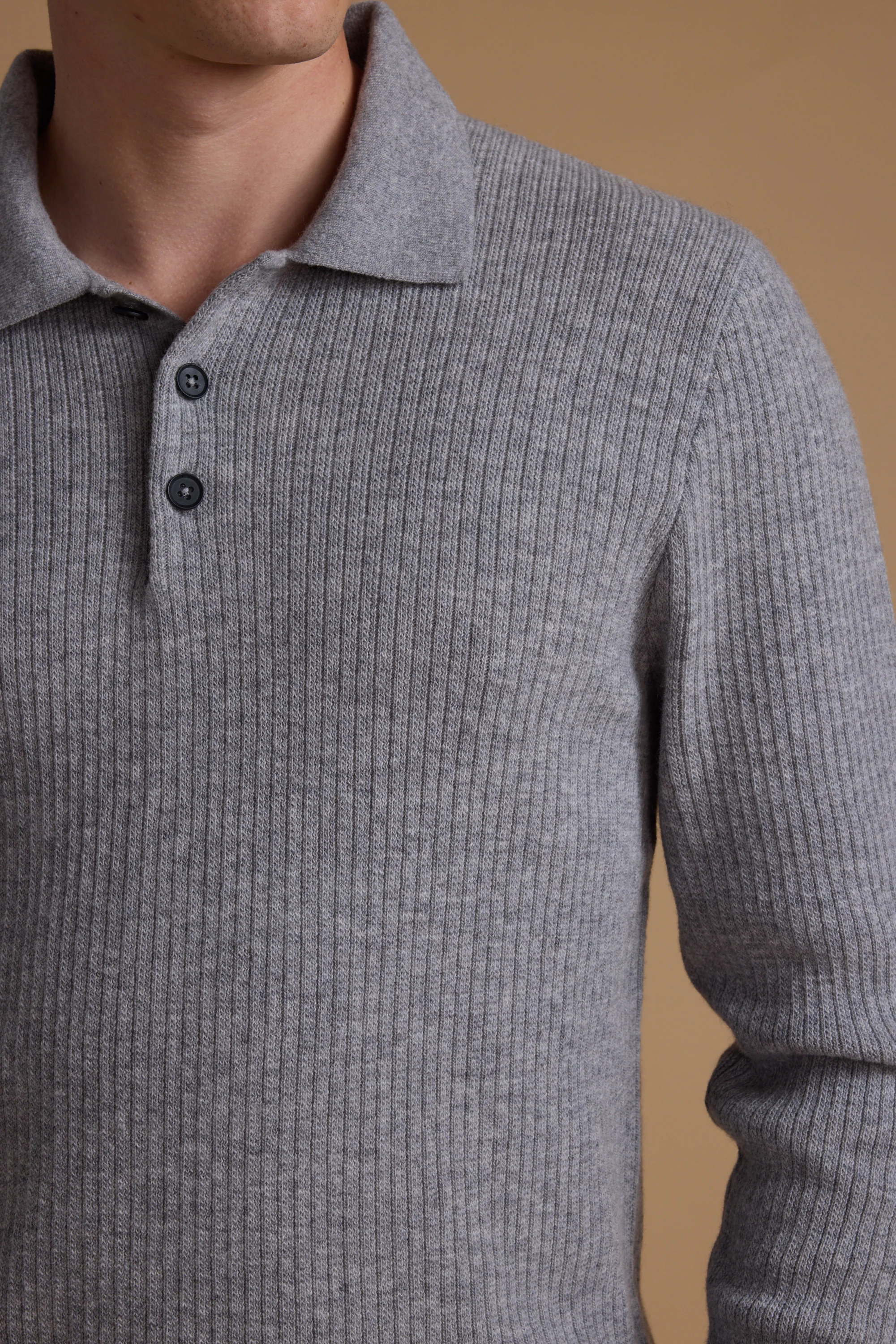 Braxton Merino Long Sleeve Polo - Image 5