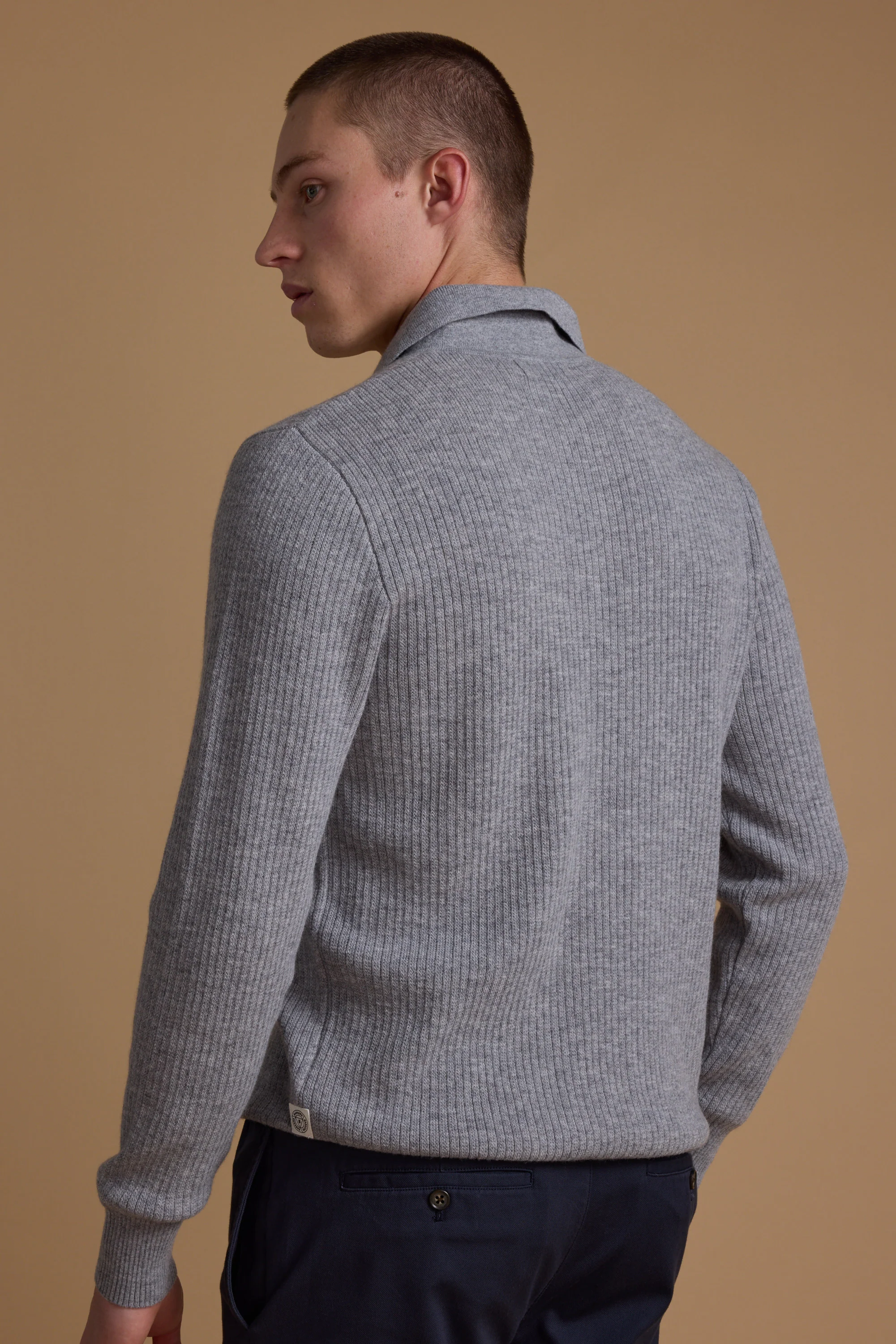Braxton Merino Long Sleeve Polo - Image 6