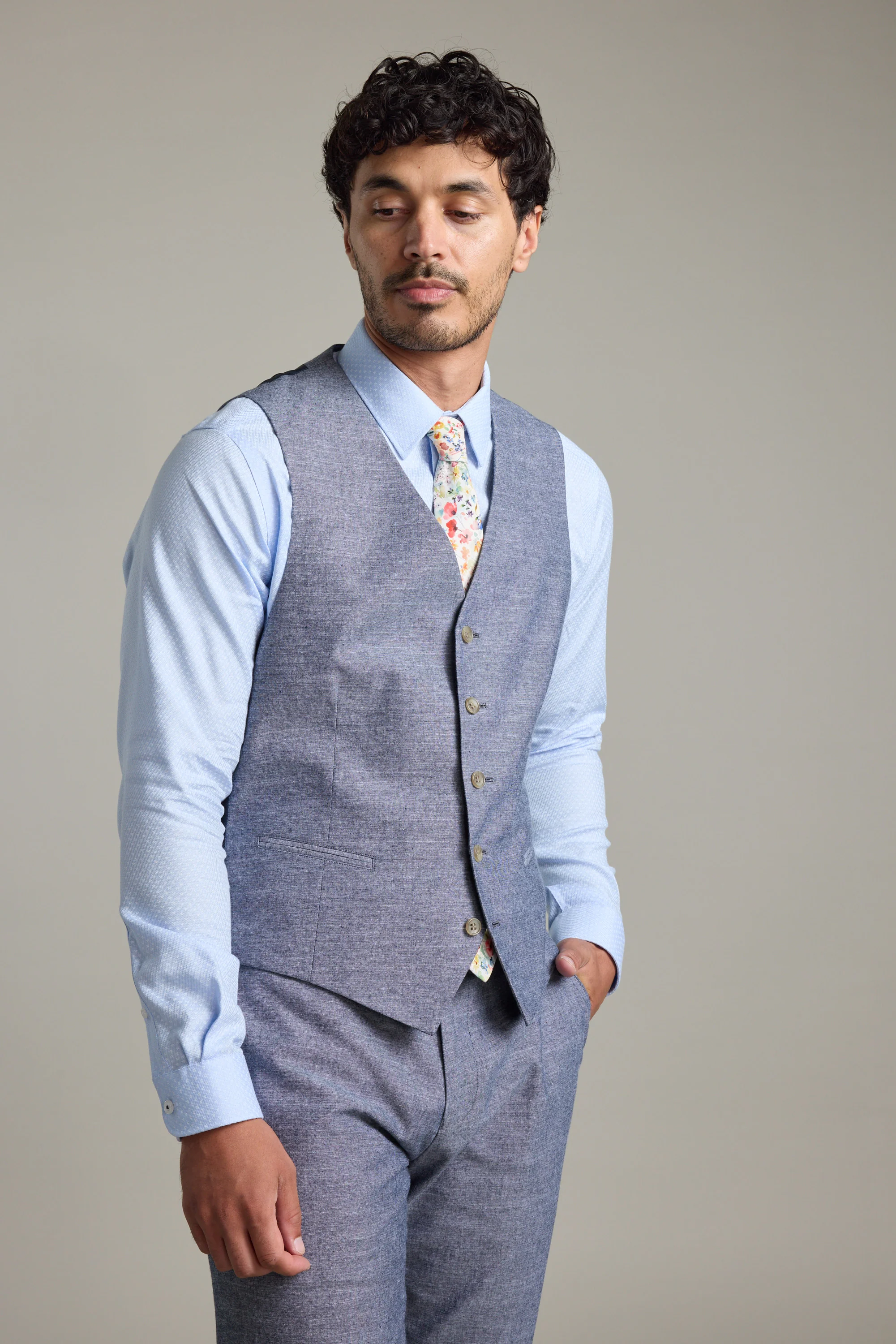 Brighton Cotton Waistcoat - Image 5