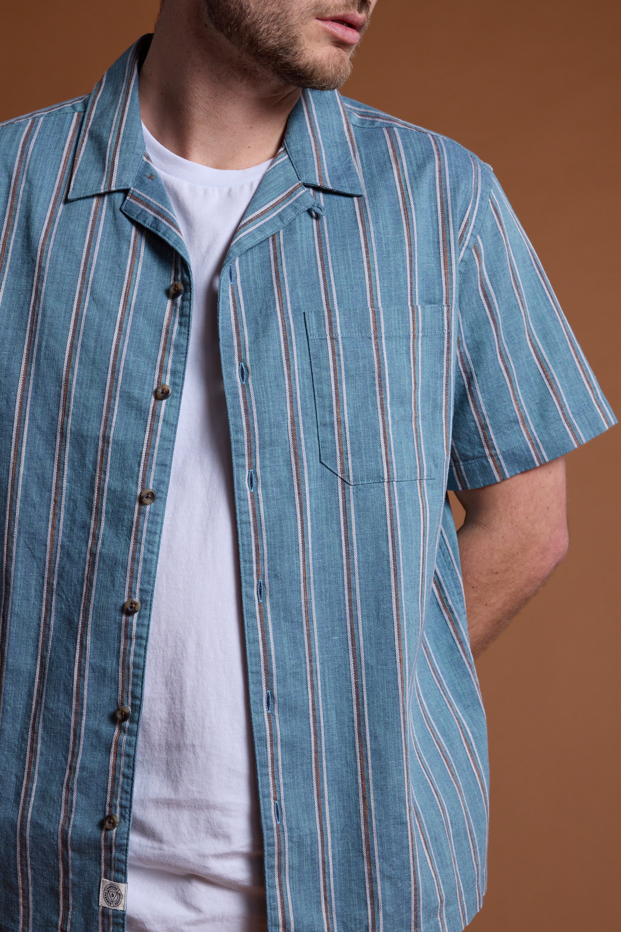 Calburn Stripe Cuban Shirt - Image 5