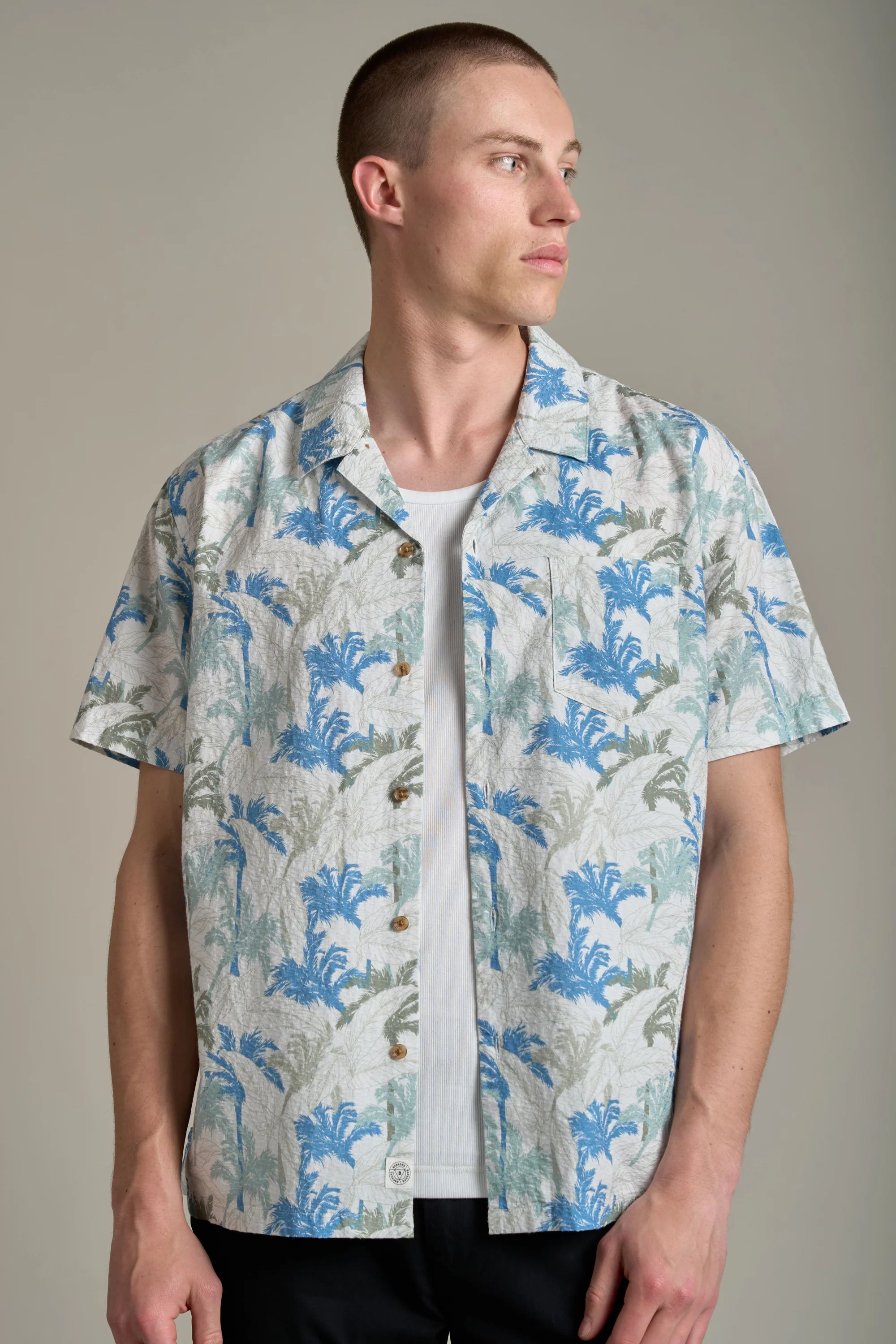 Camfield Print Cuban Shirt - Image 3