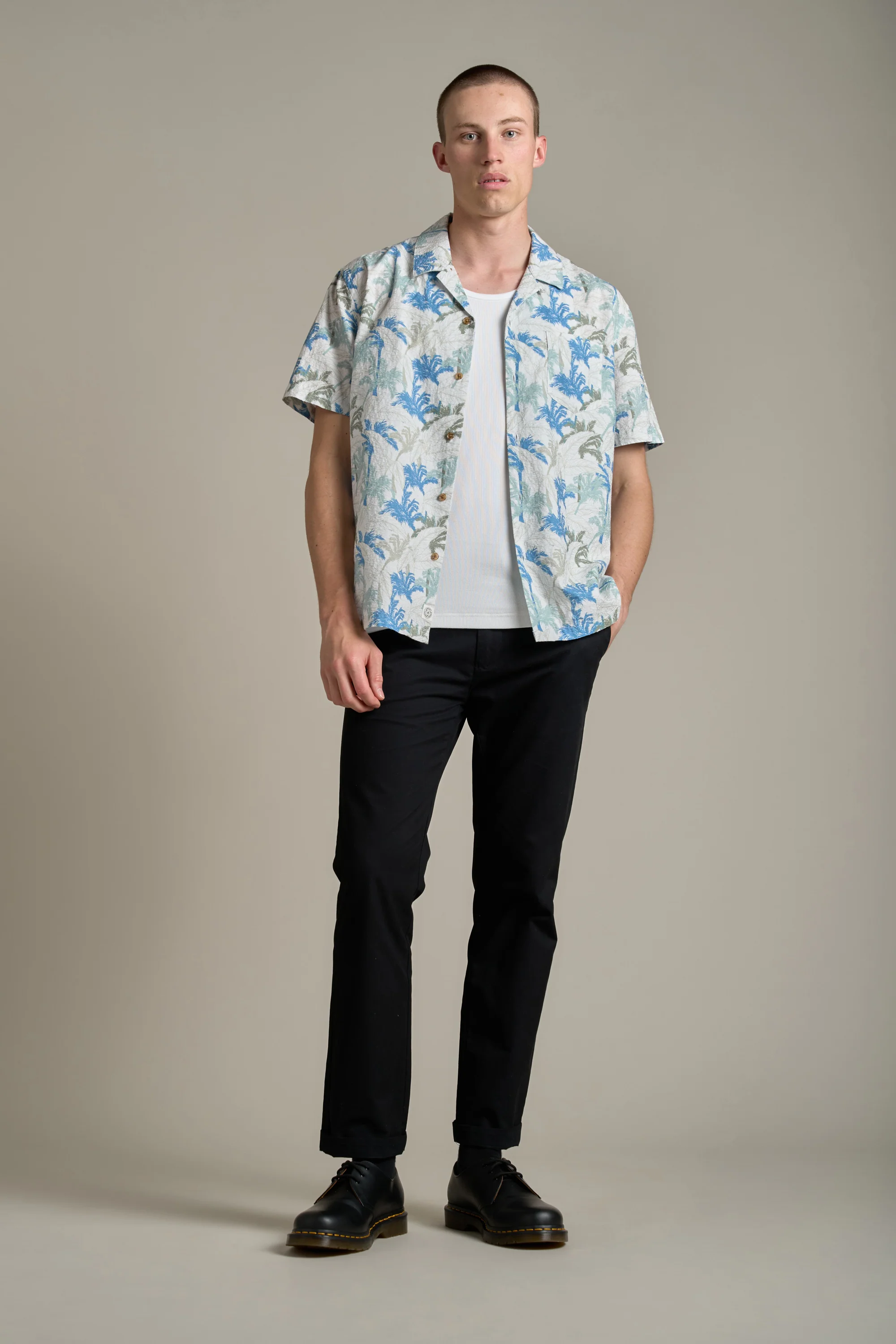 Camfield Print Cuban Shirt - Image 6