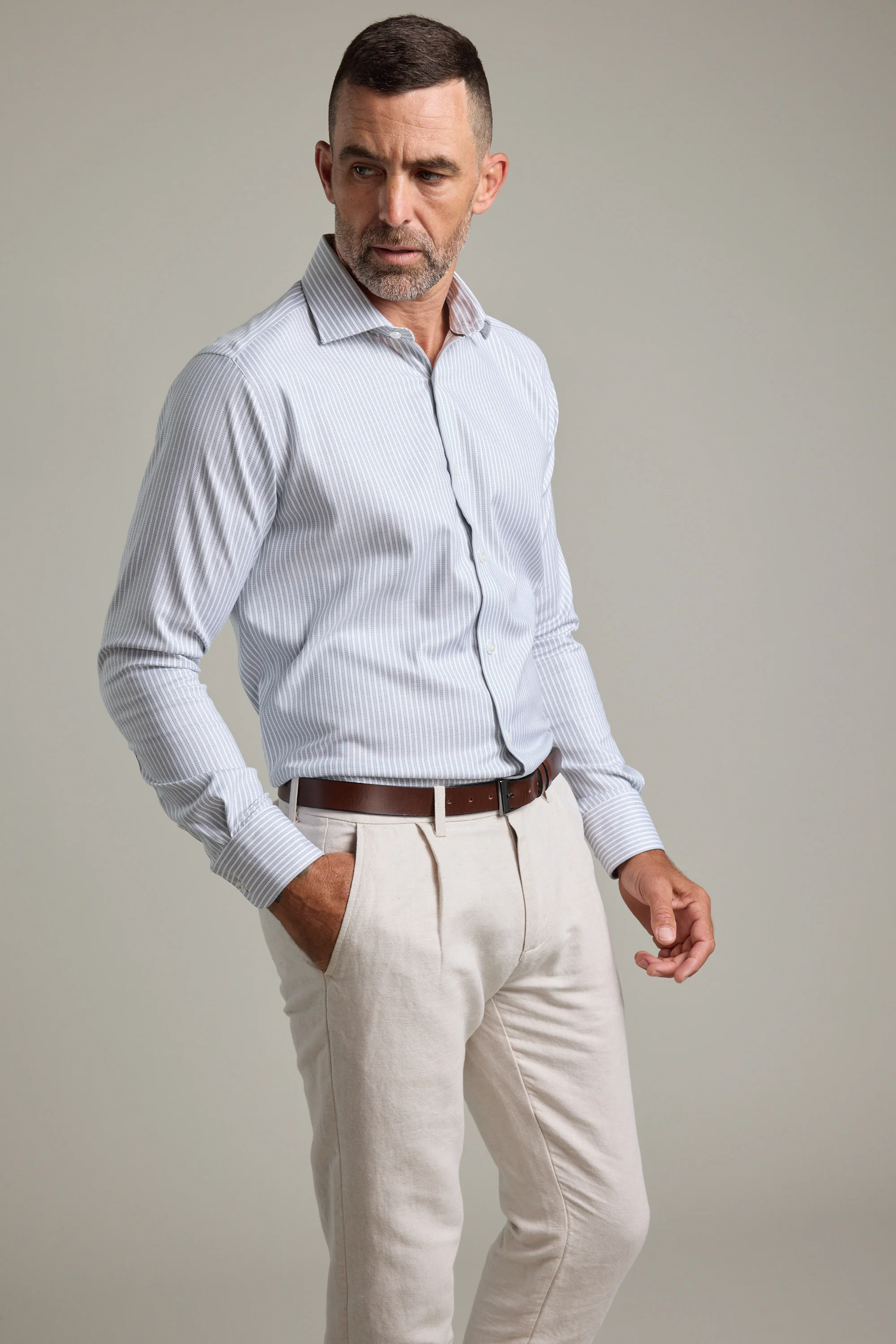 Clarke Stripe Business Shirt - Image 4