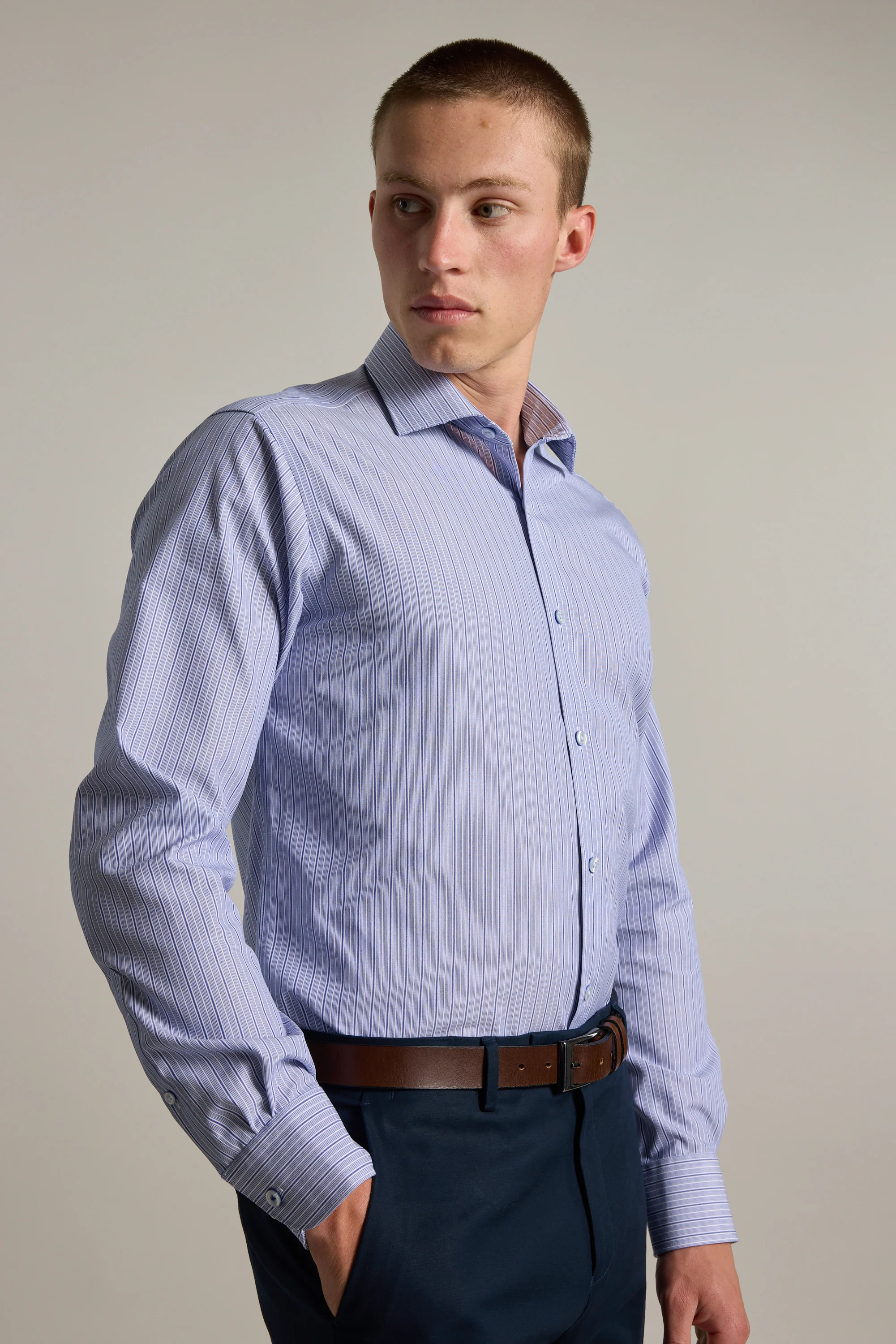 Cyrus Stripe Business Shirt - Image 5