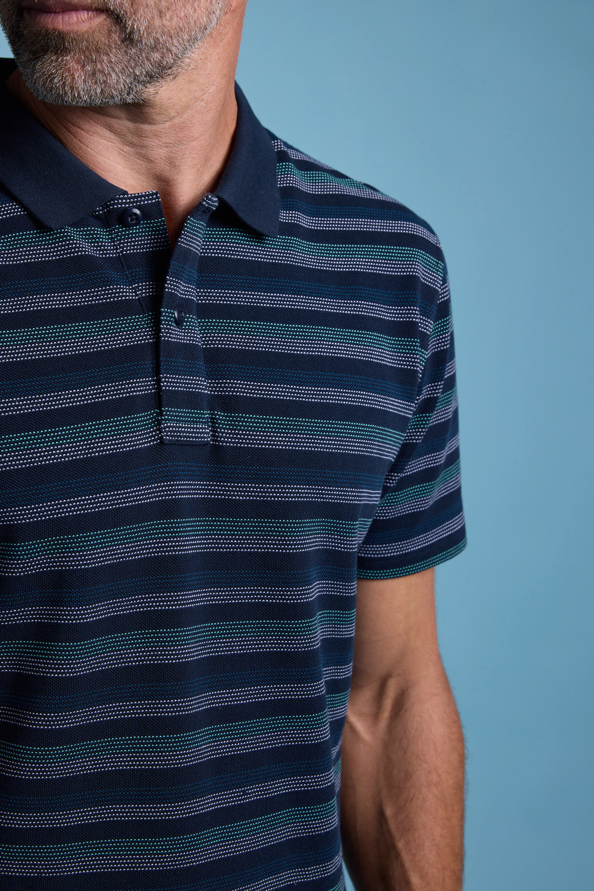 Dalton Stripe Polo - Image 4