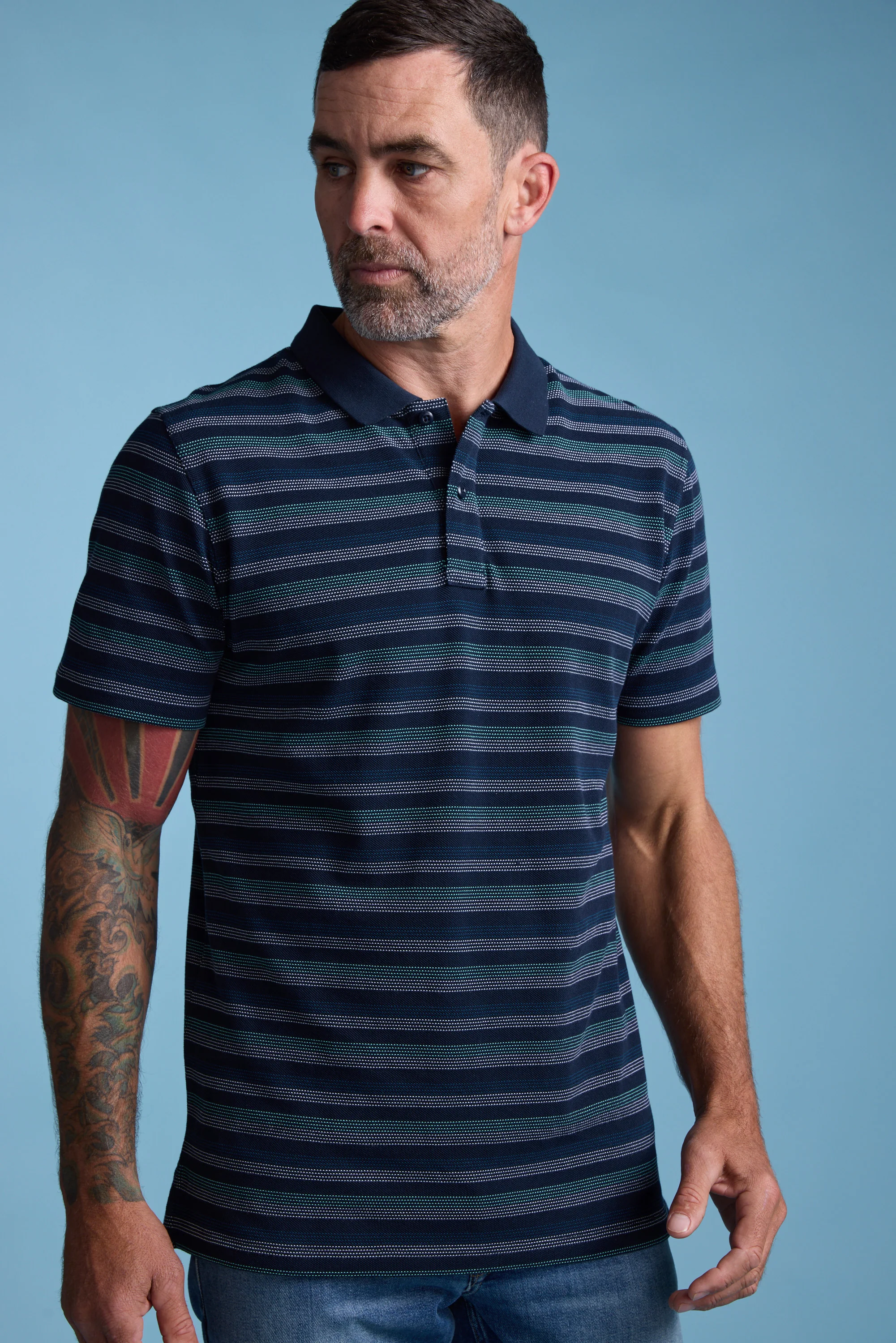 Dalton Stripe Polo - Image 6