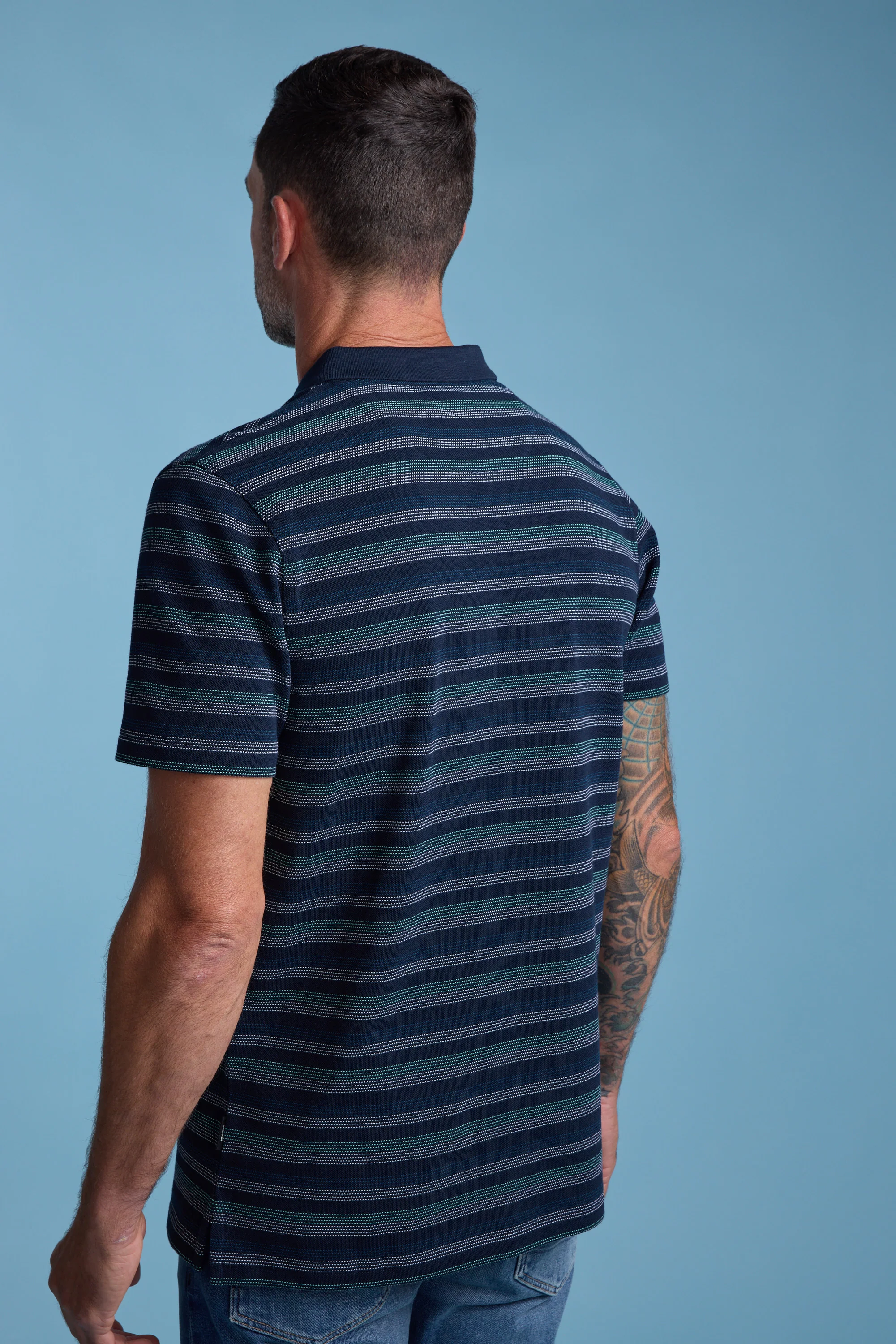 Dalton Stripe Polo - Image 7