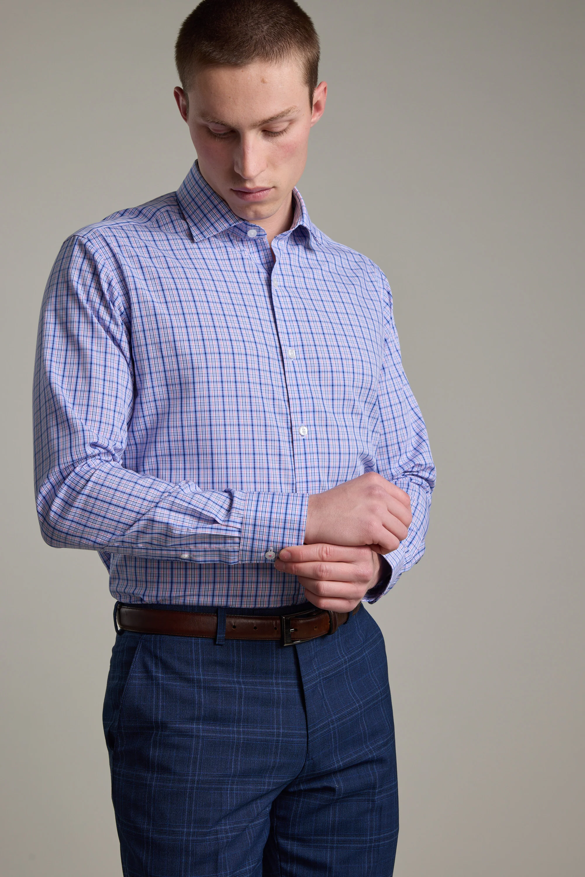 Denton Check Business Shirt - Image 6