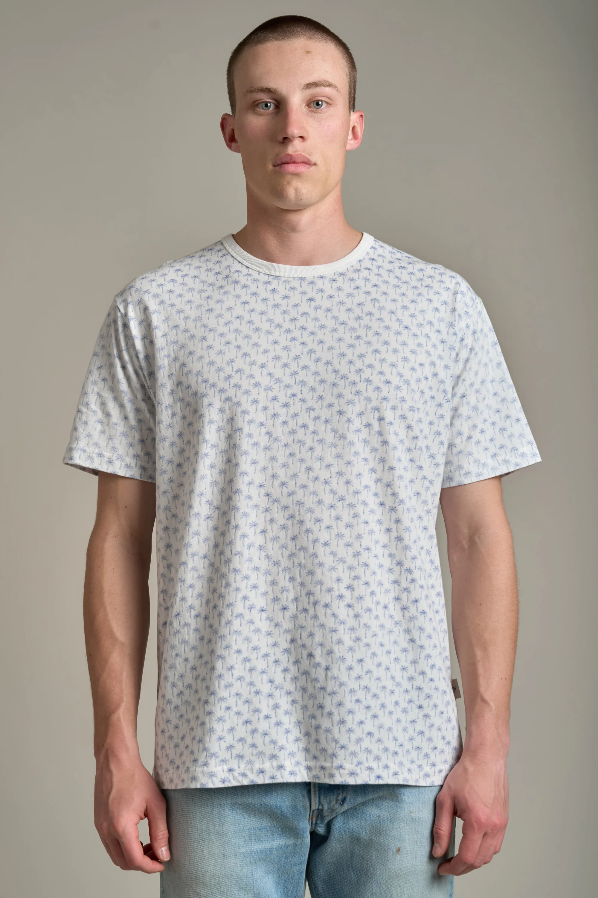 Dexter Palm Print Tee - Image 5