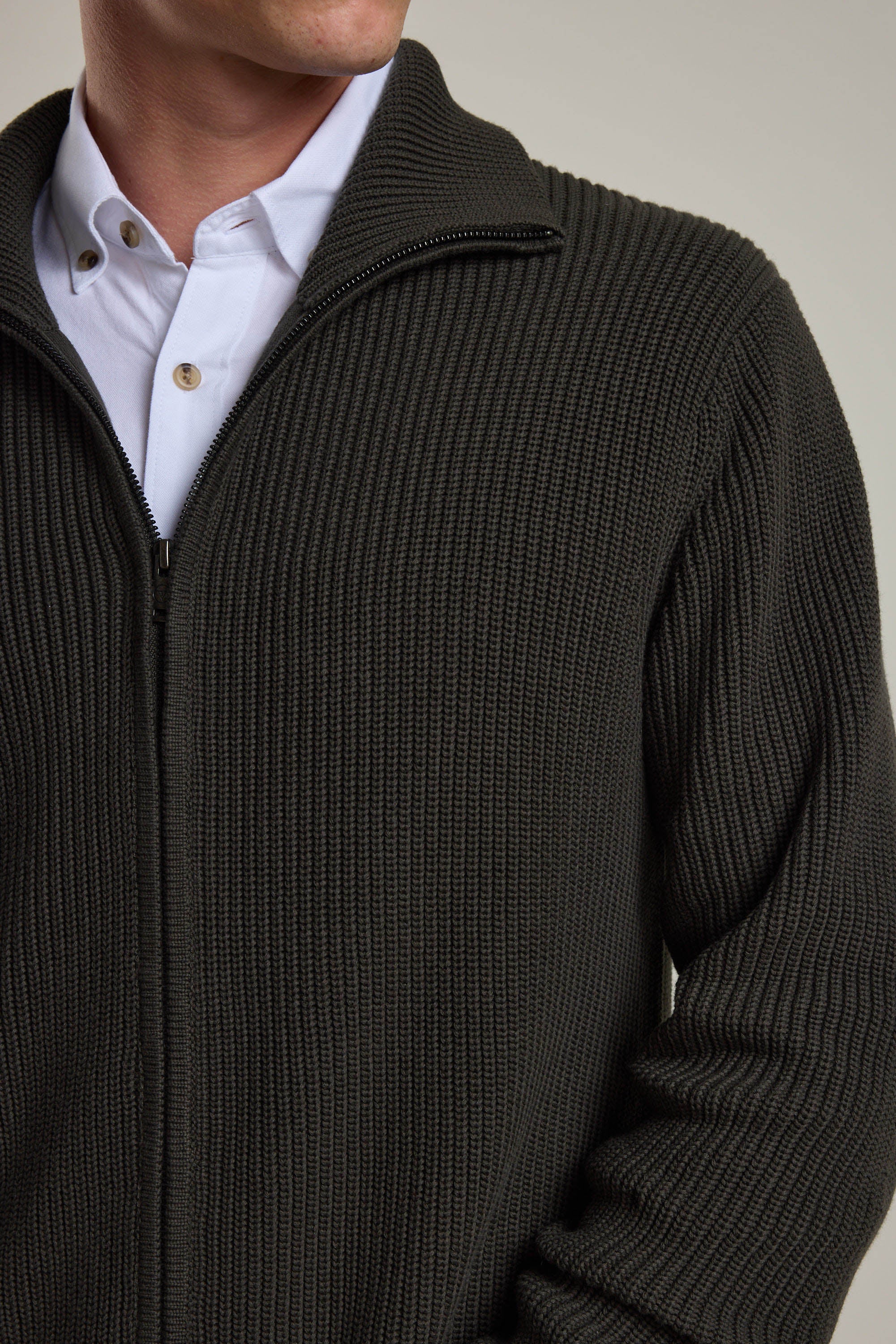 Enfield Zip Up Cardigan - Image 3