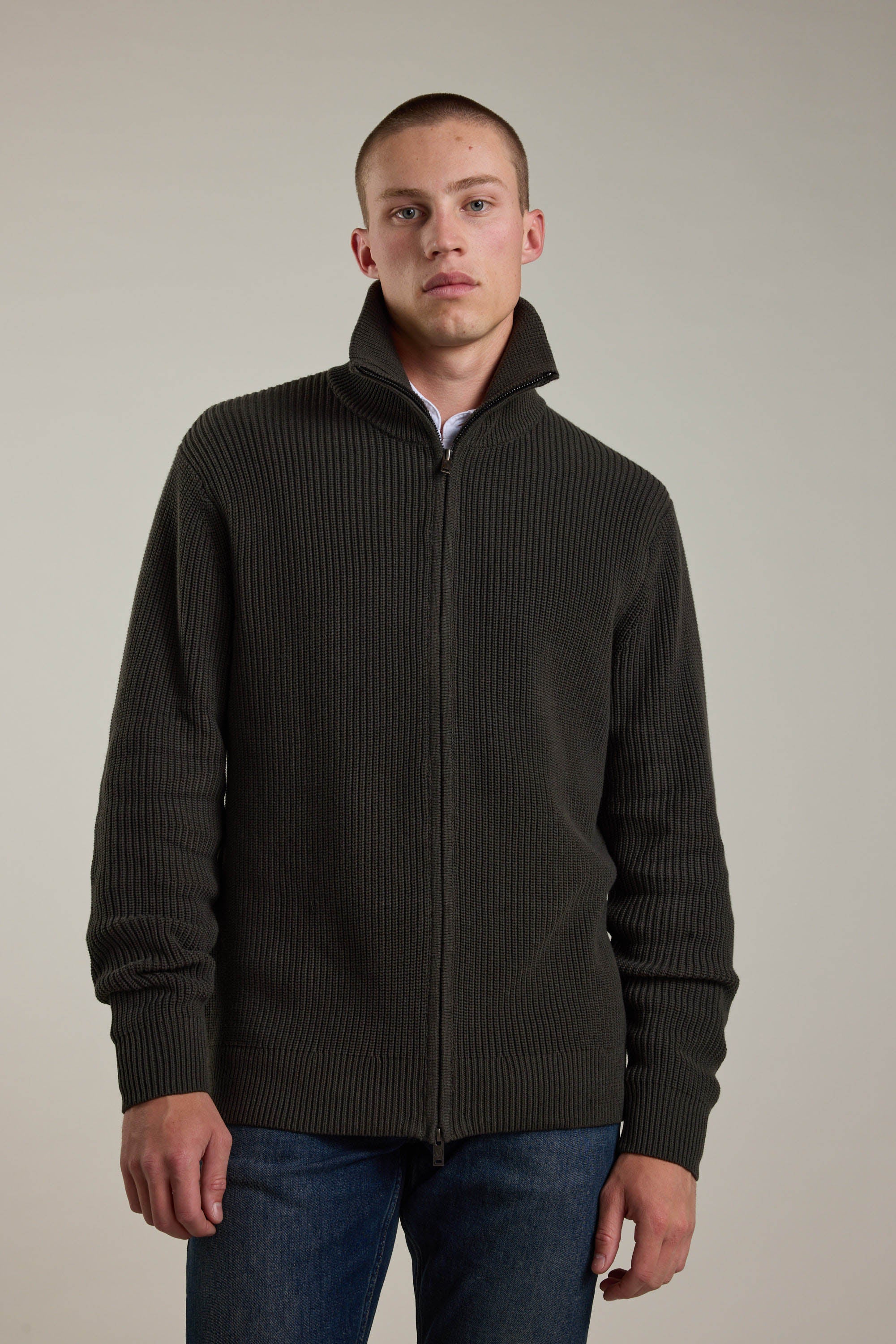 Enfield Zip Up Cardigan - Image 4