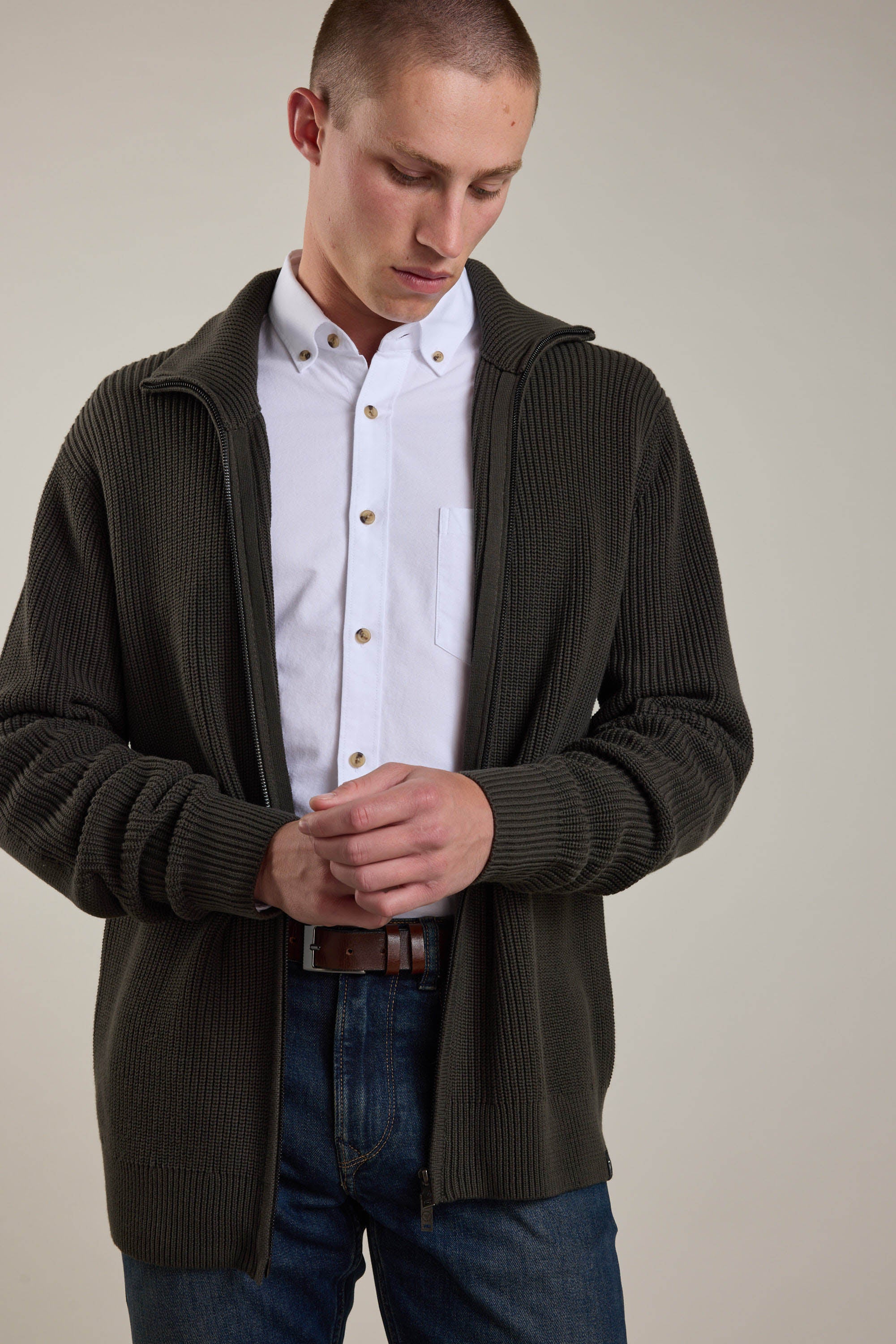 Enfield Zip Up Cardigan - Image 7