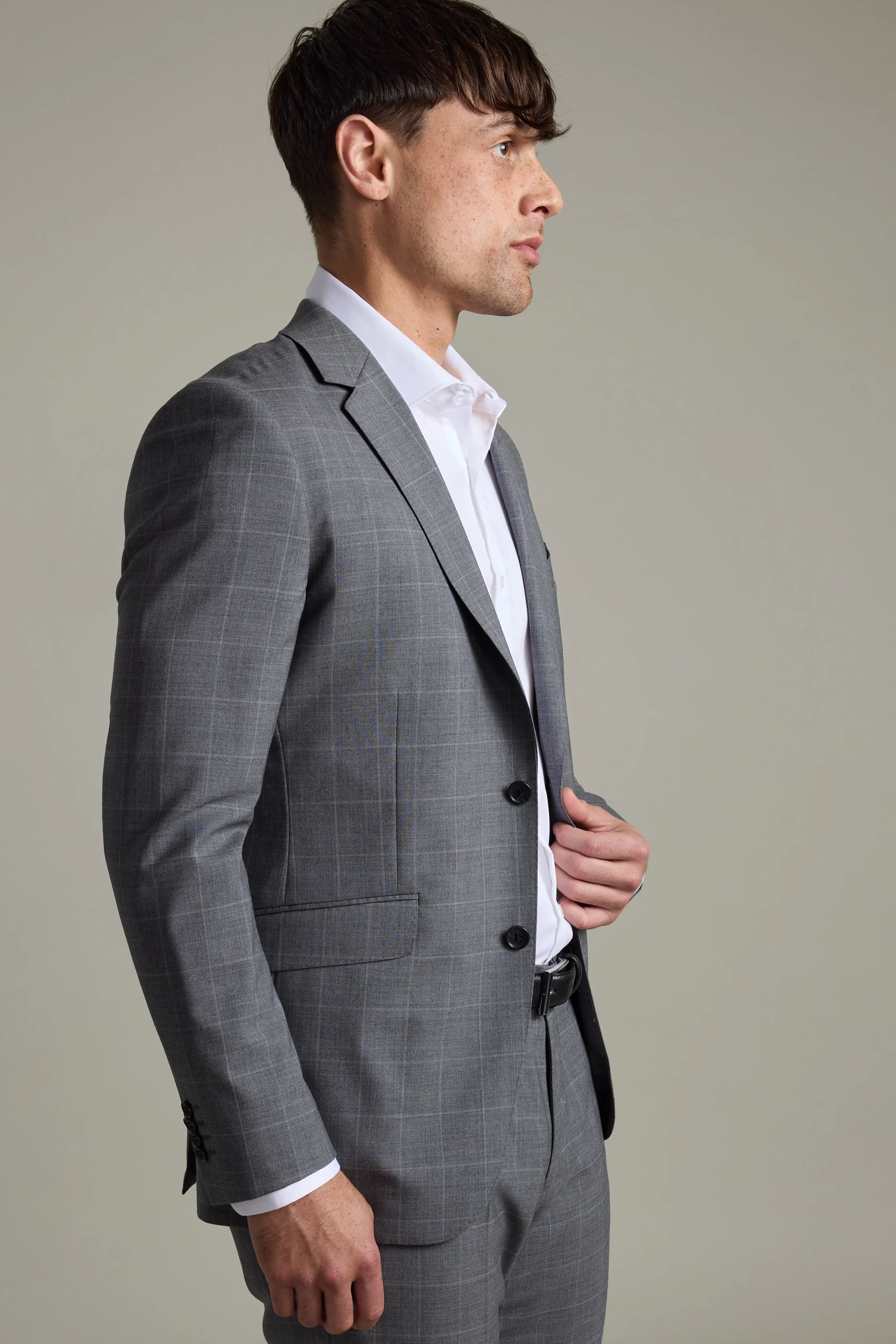 Everton Check Suit Jacket - Image 4