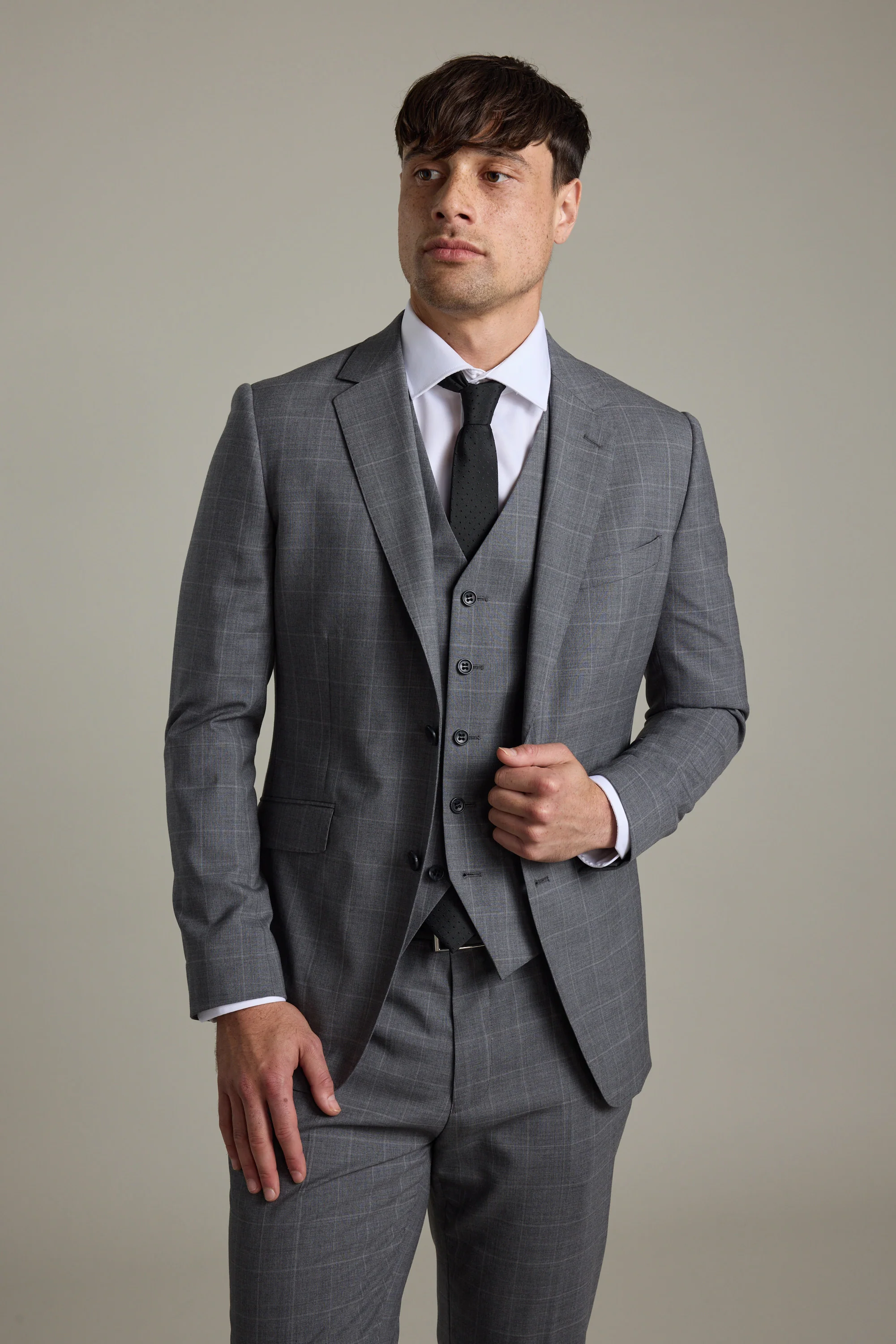 Everton Check Suit Jacket - Image 5