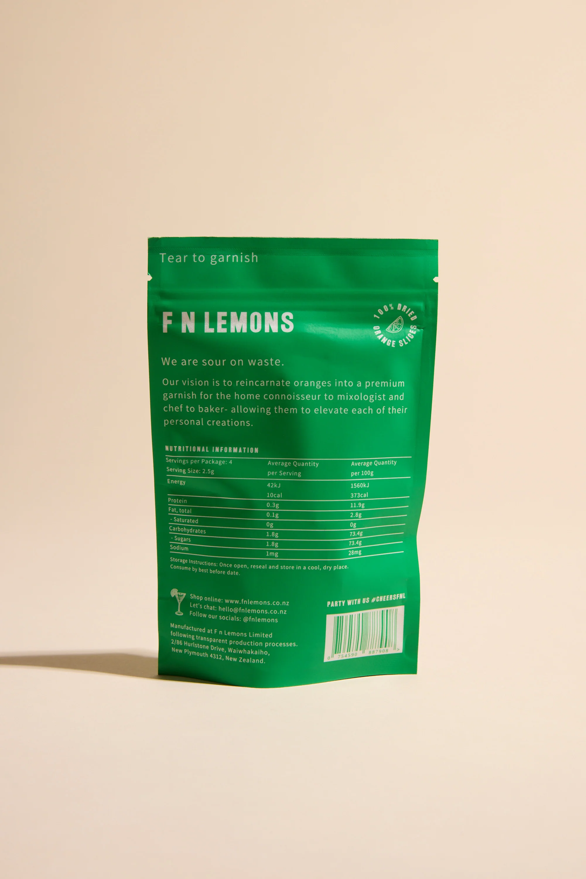 F N Lemons - Limes 10 Slice Pouch - Image 3
