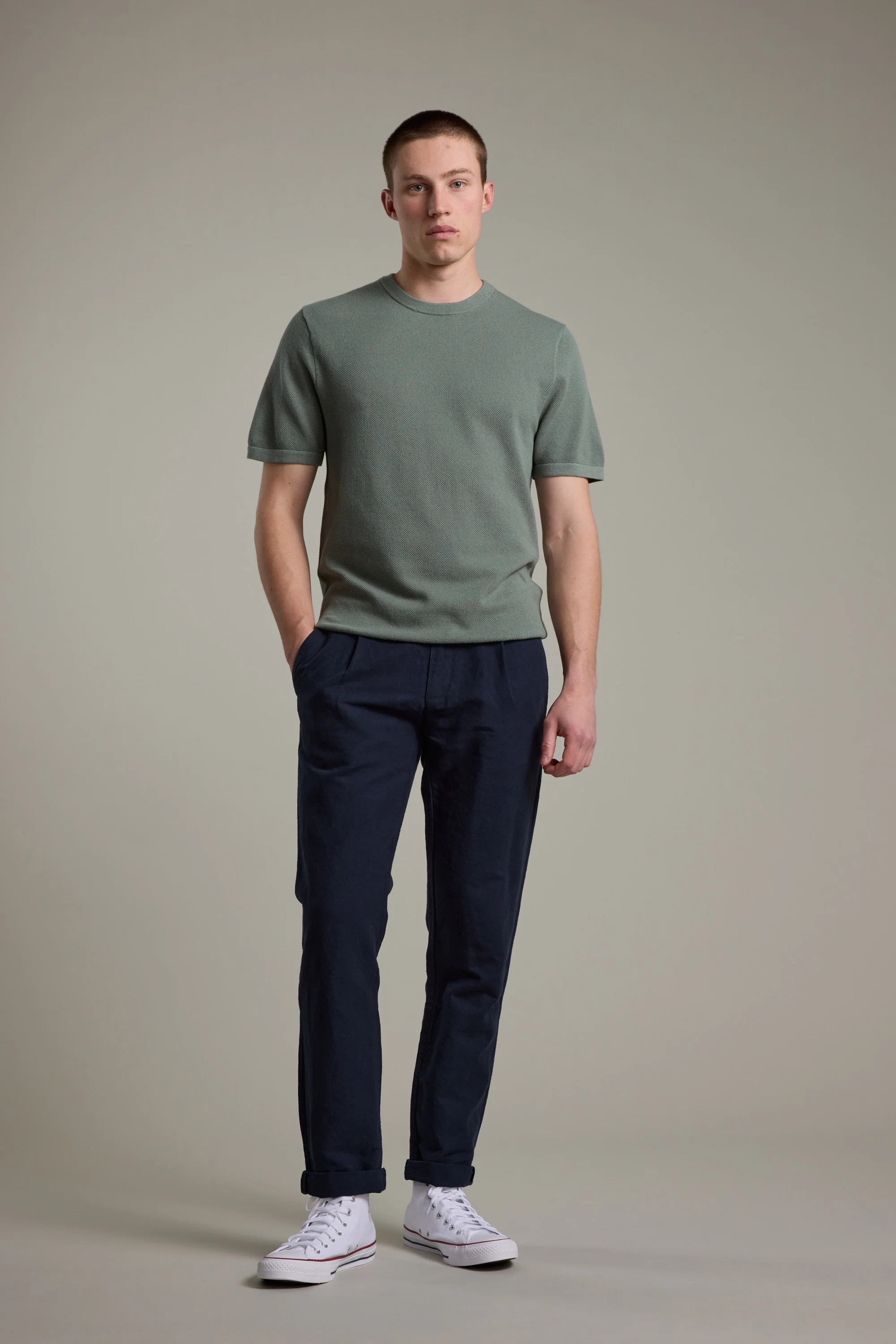 Flinders Cotton Knit Tee - Image 2