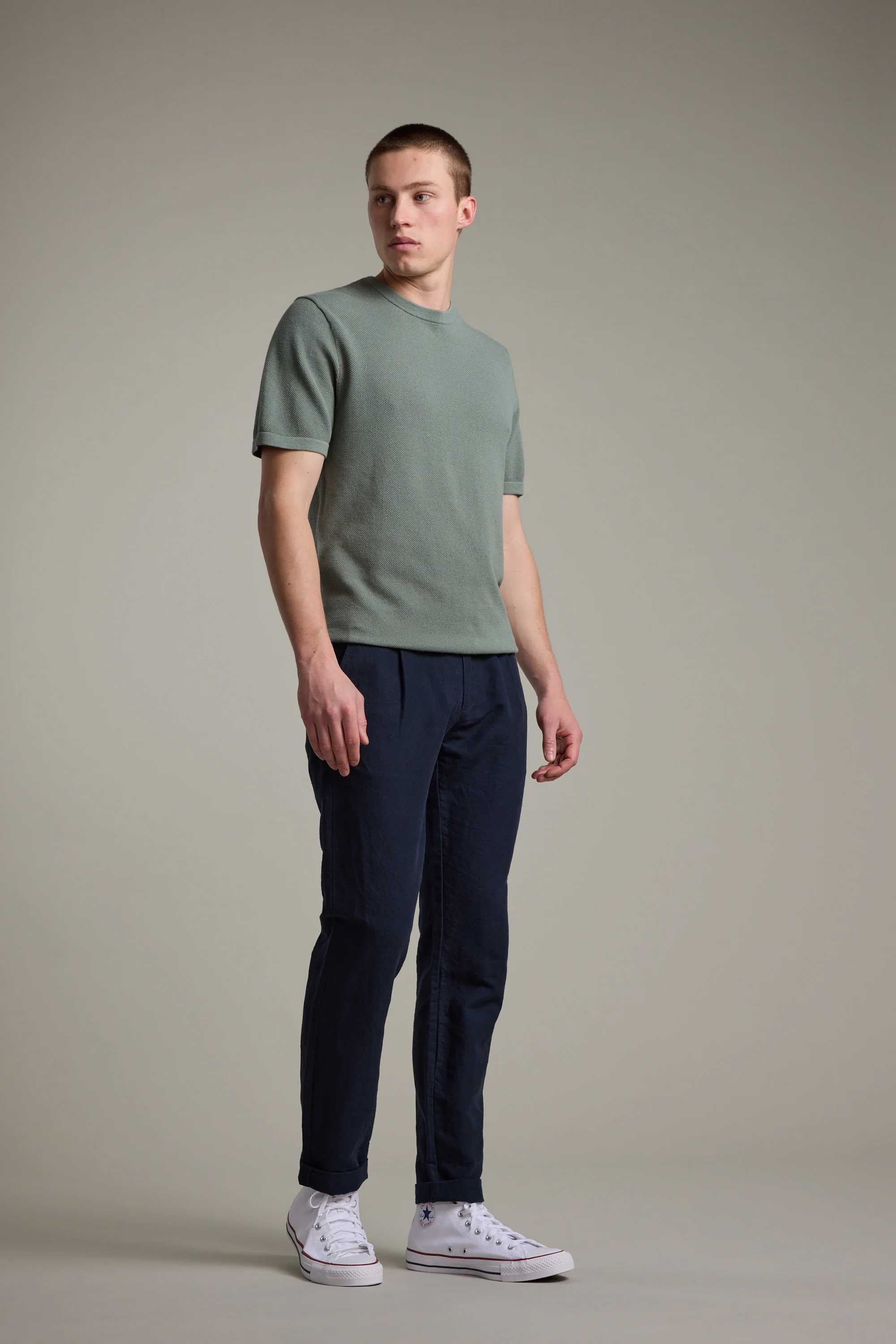 Flinders Cotton Knit Tee - Image 4