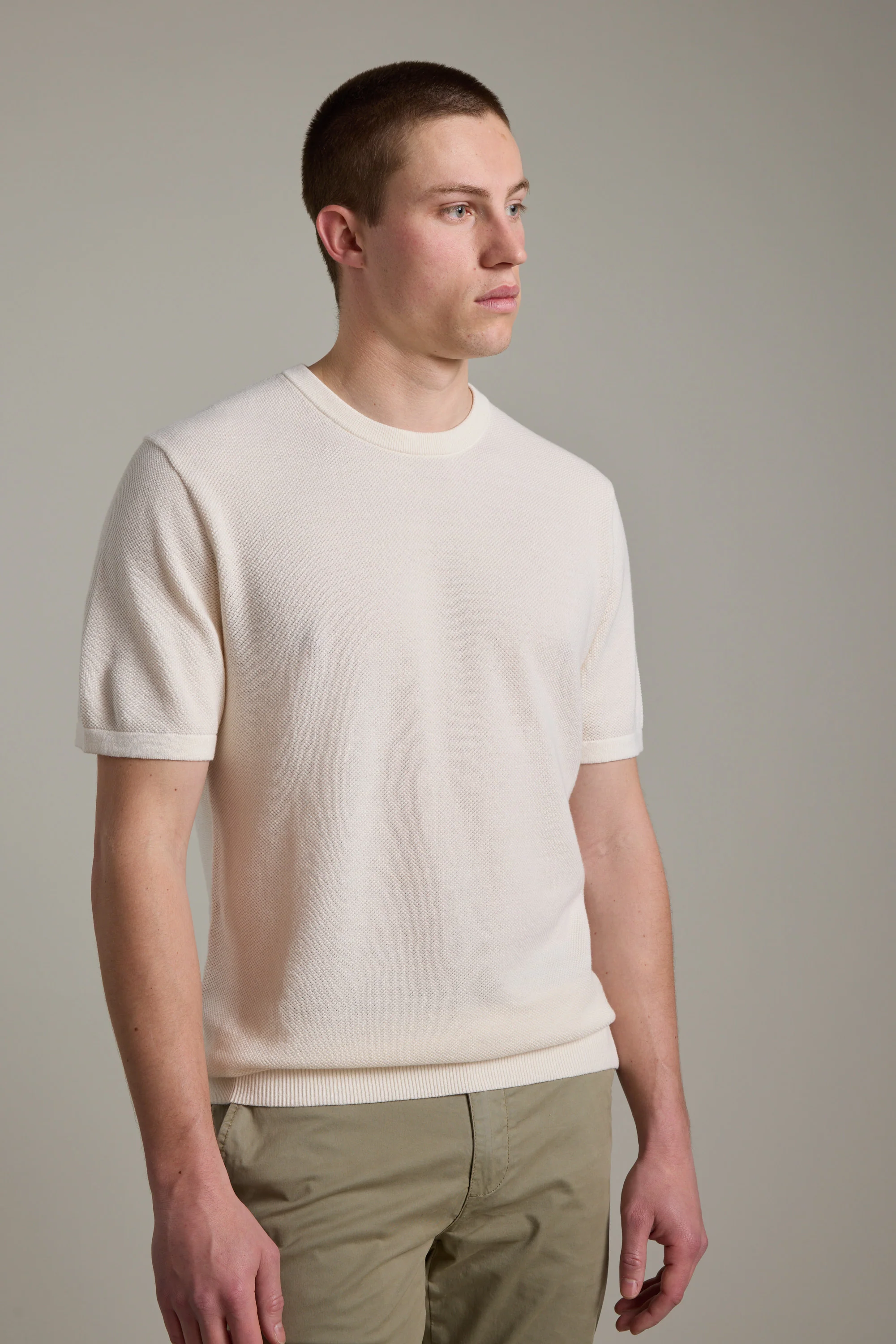 Flinders Cotton Knit Tee - Image 4
