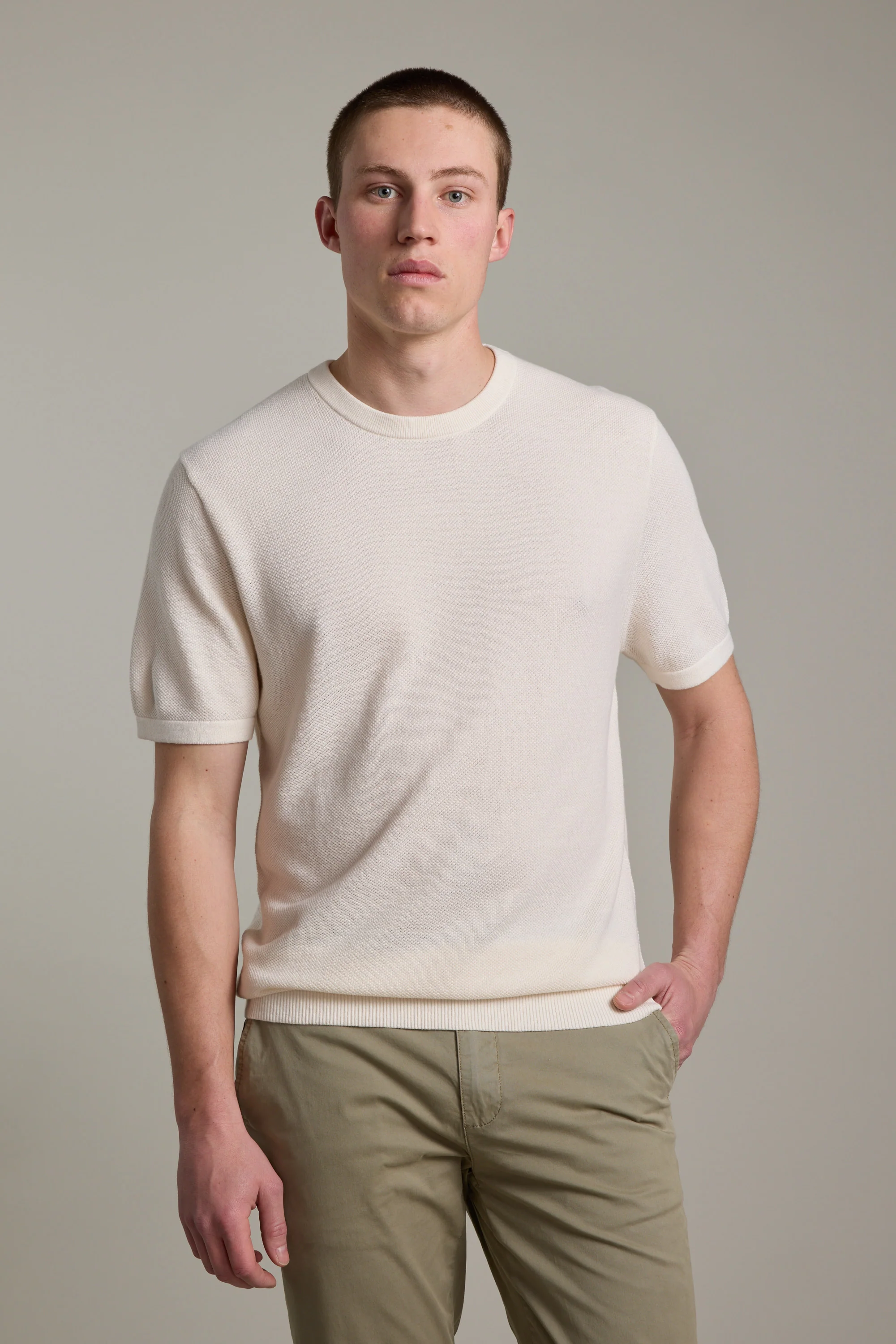 Flinders Cotton Knit Tee - Image 5