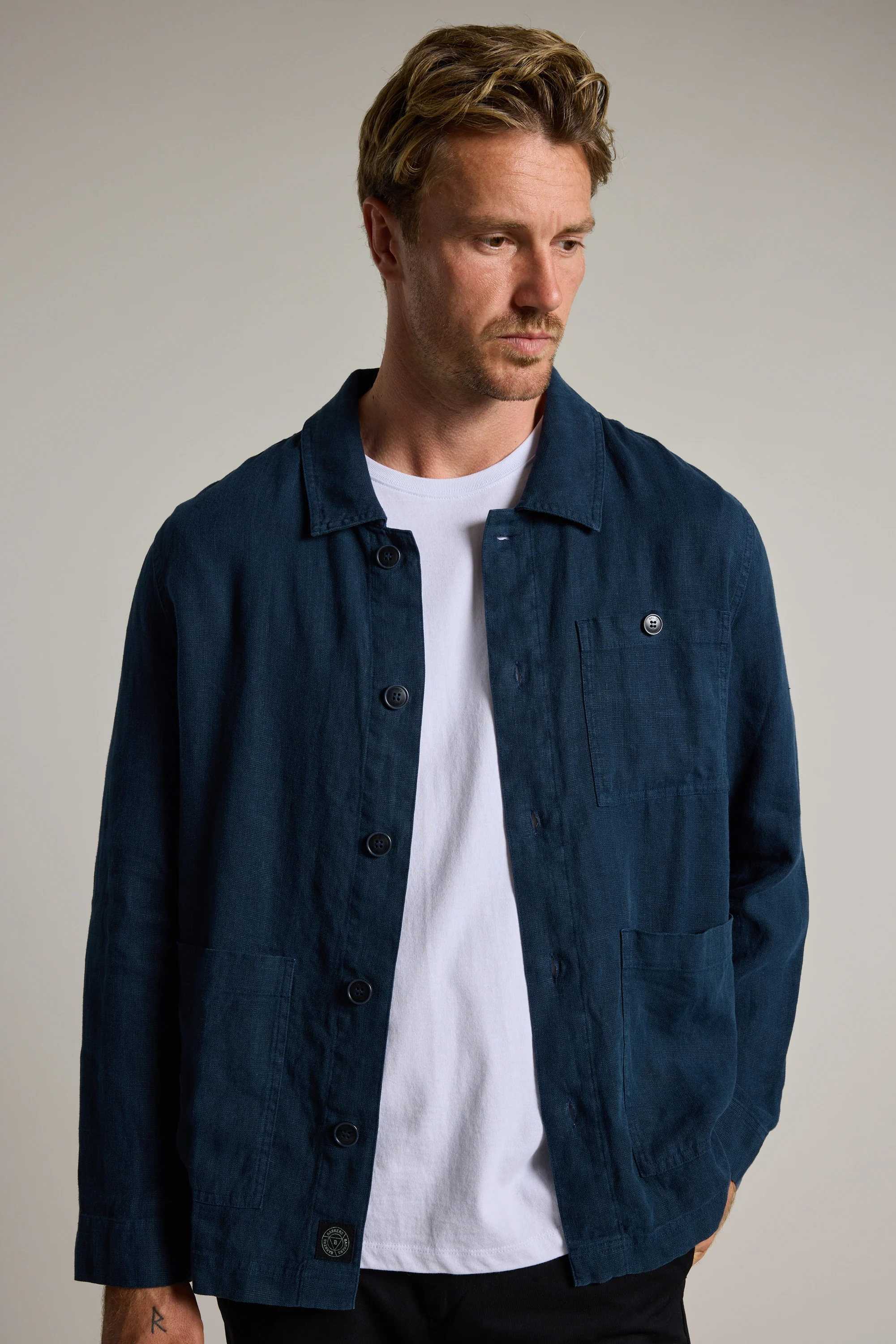 Forelle Linen Overshirt Jacket - Image 3