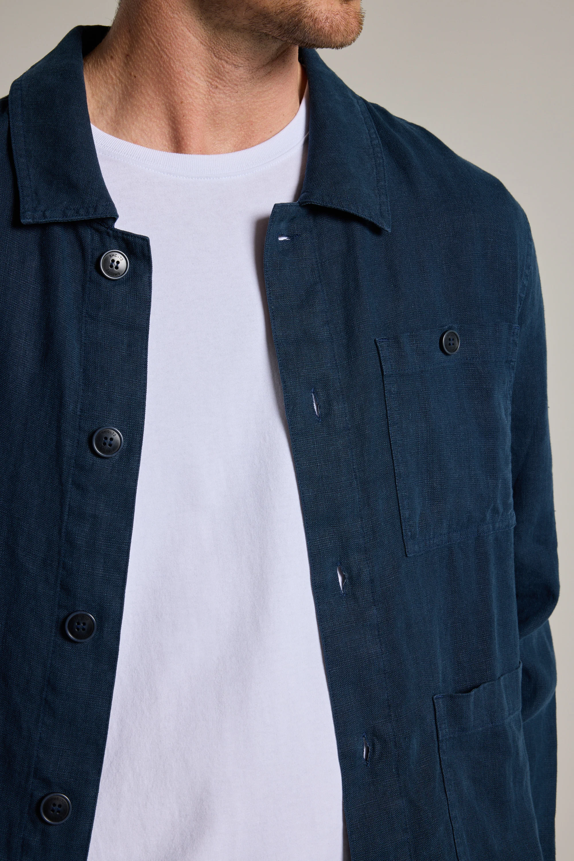 Forelle Linen Overshirt Jacket - Image 4